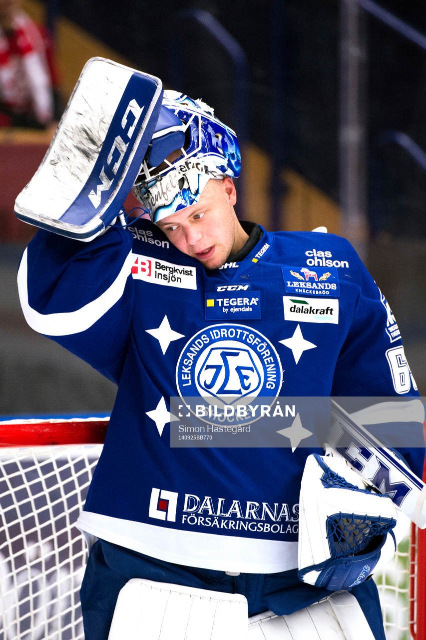 Leksands målvakt Oscar Alsenfelt