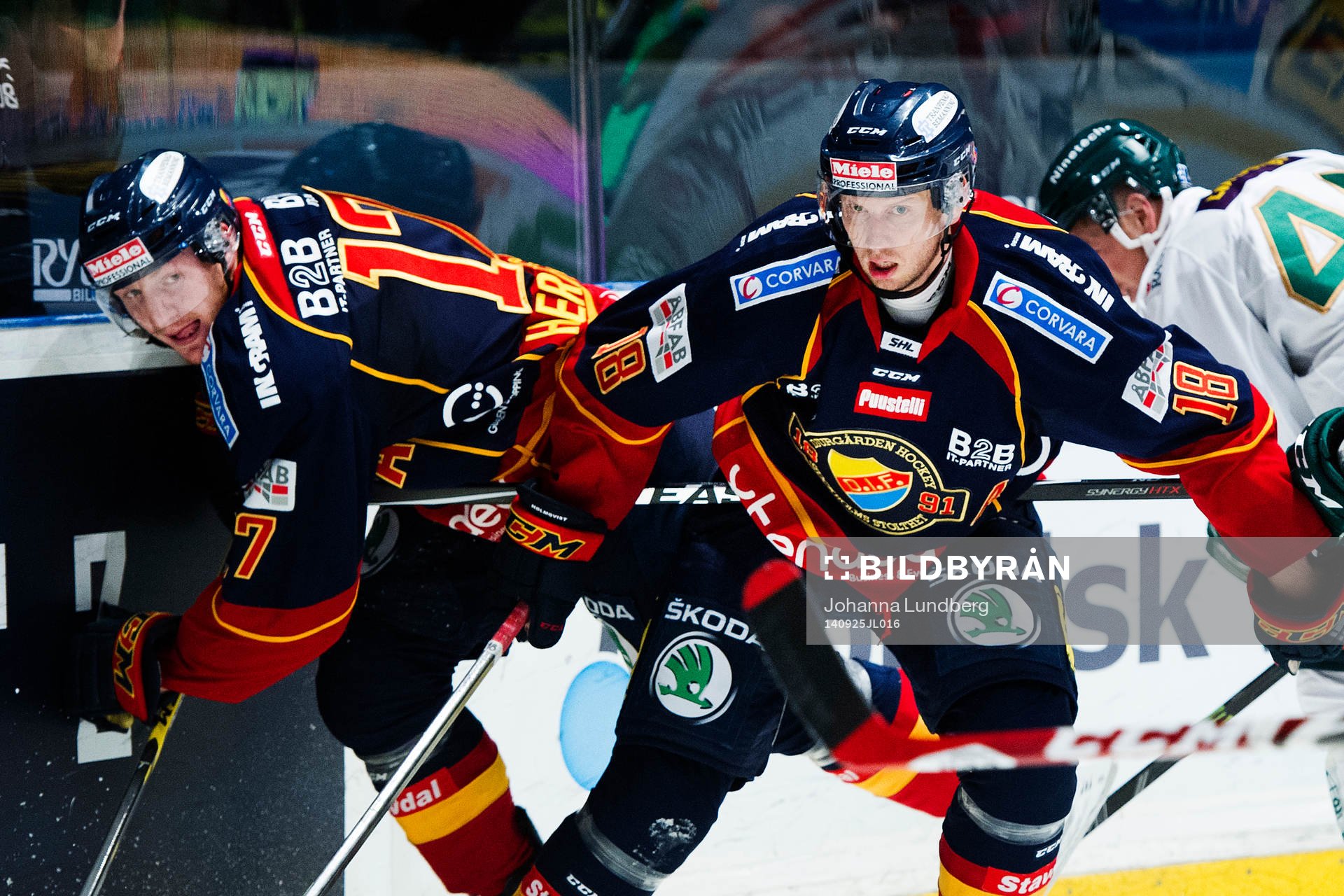 Djurgårdens Henrik Eriksson och Michael Holmqvist