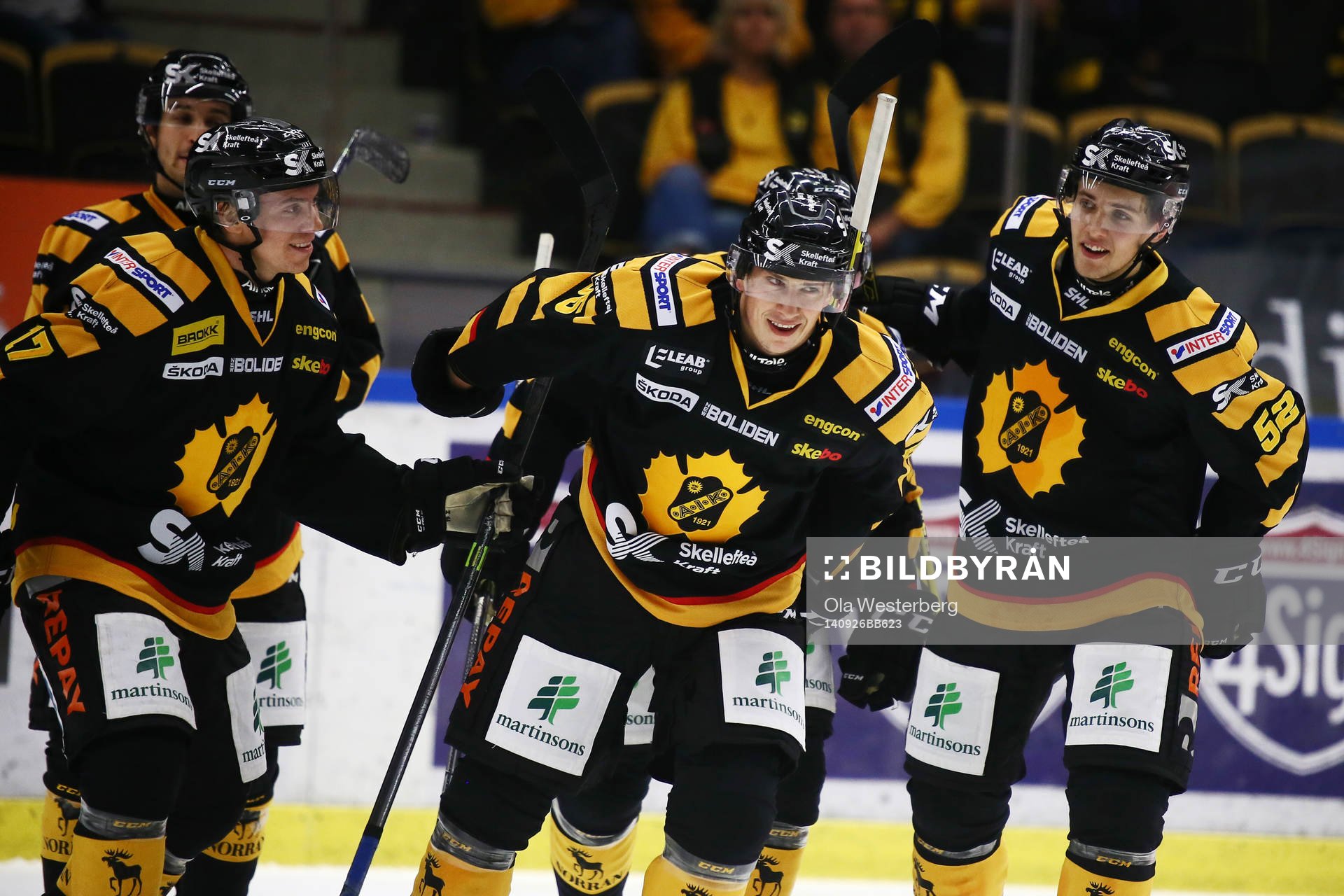 Skellefteås Martin Sevc  jublar