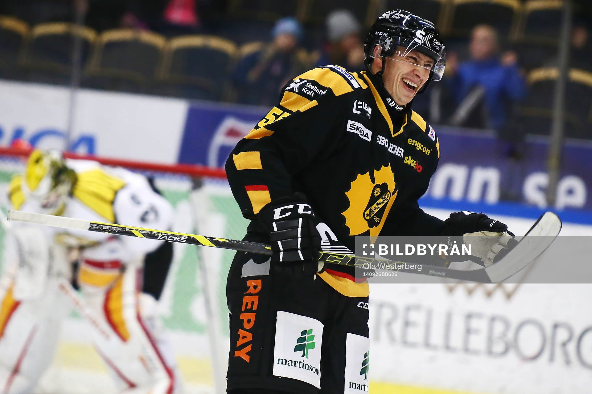 Skellefteås Martin Sevc  jublar