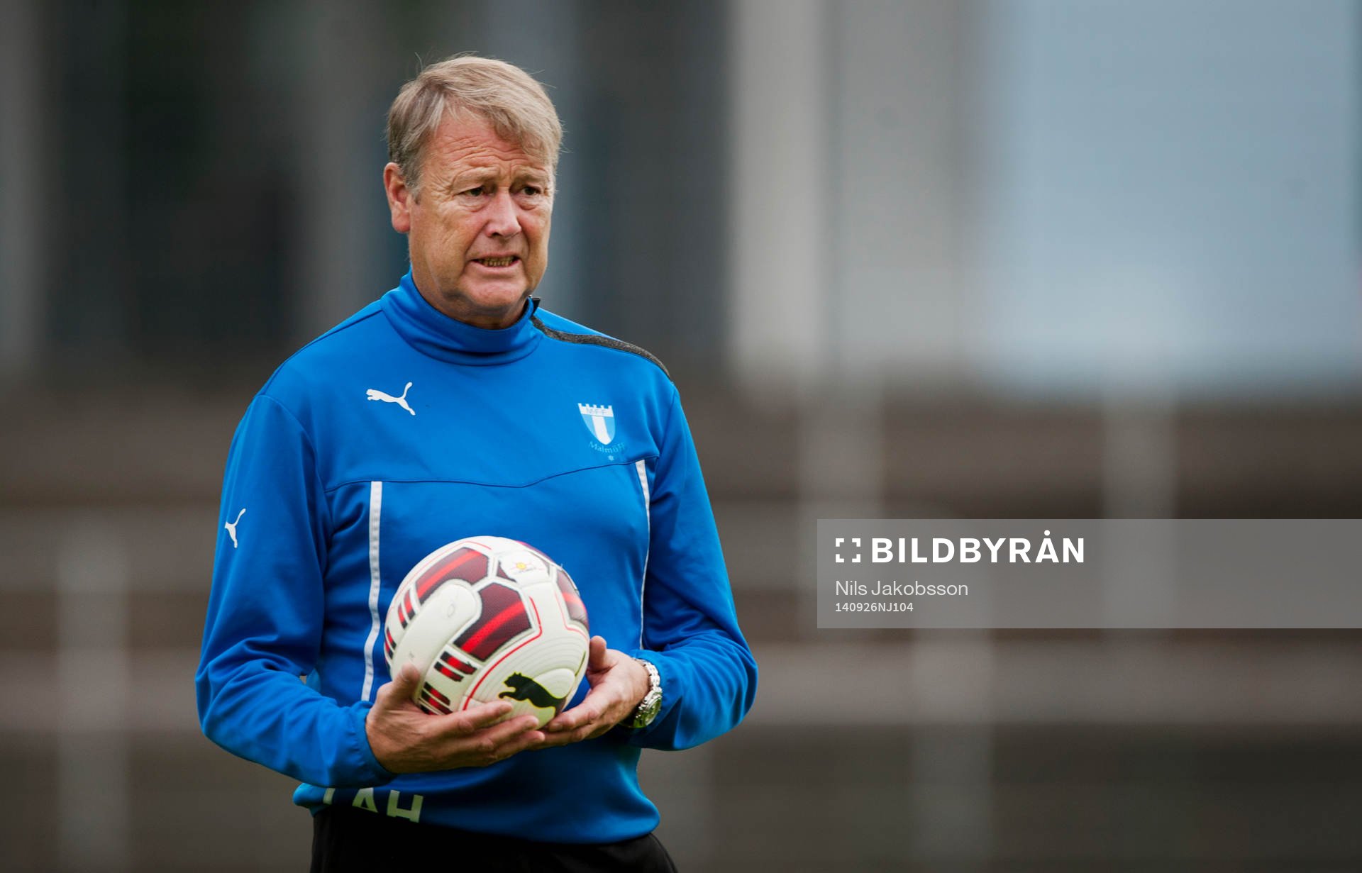 Malmö FFs tränare Åge Hareide när Malmö FF tränar
