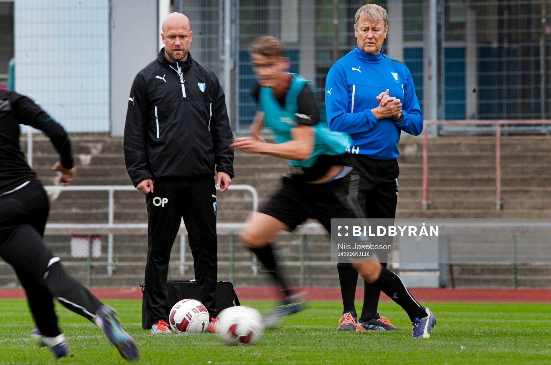 Malmö FFs assisterande tränare Olof Persson och tränare