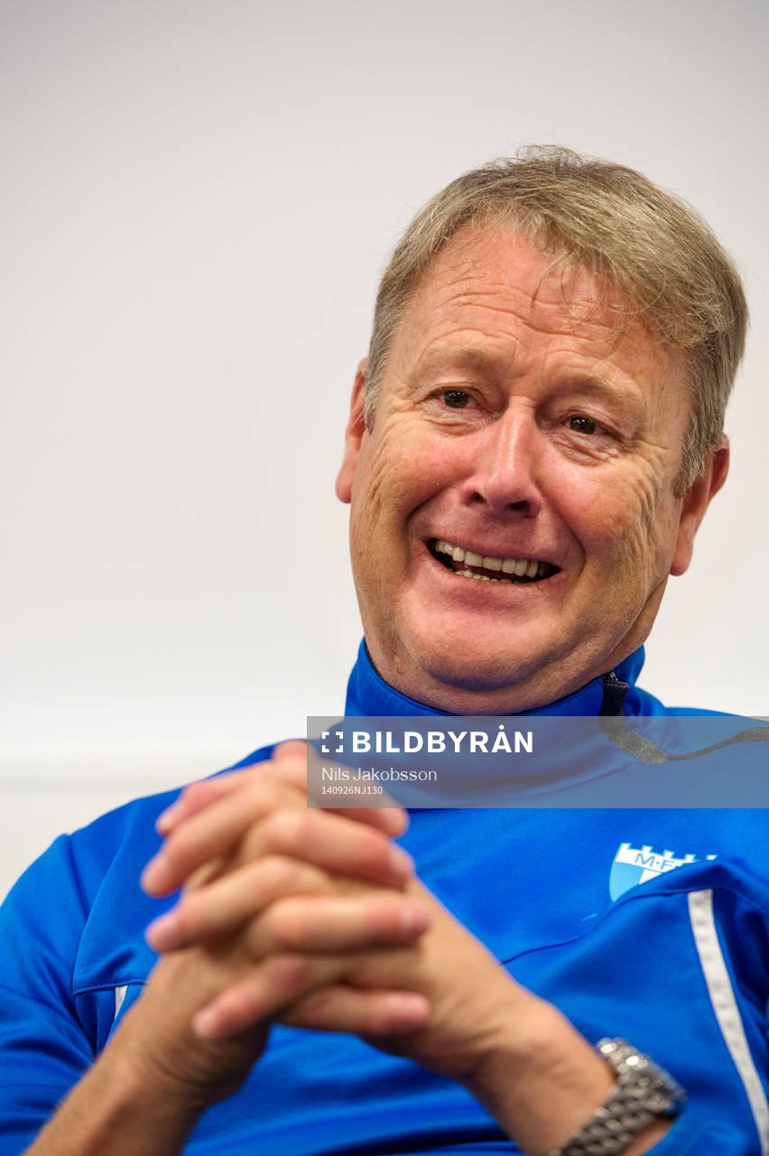 Malmö FFs tränare Åge Hareide i en intervju