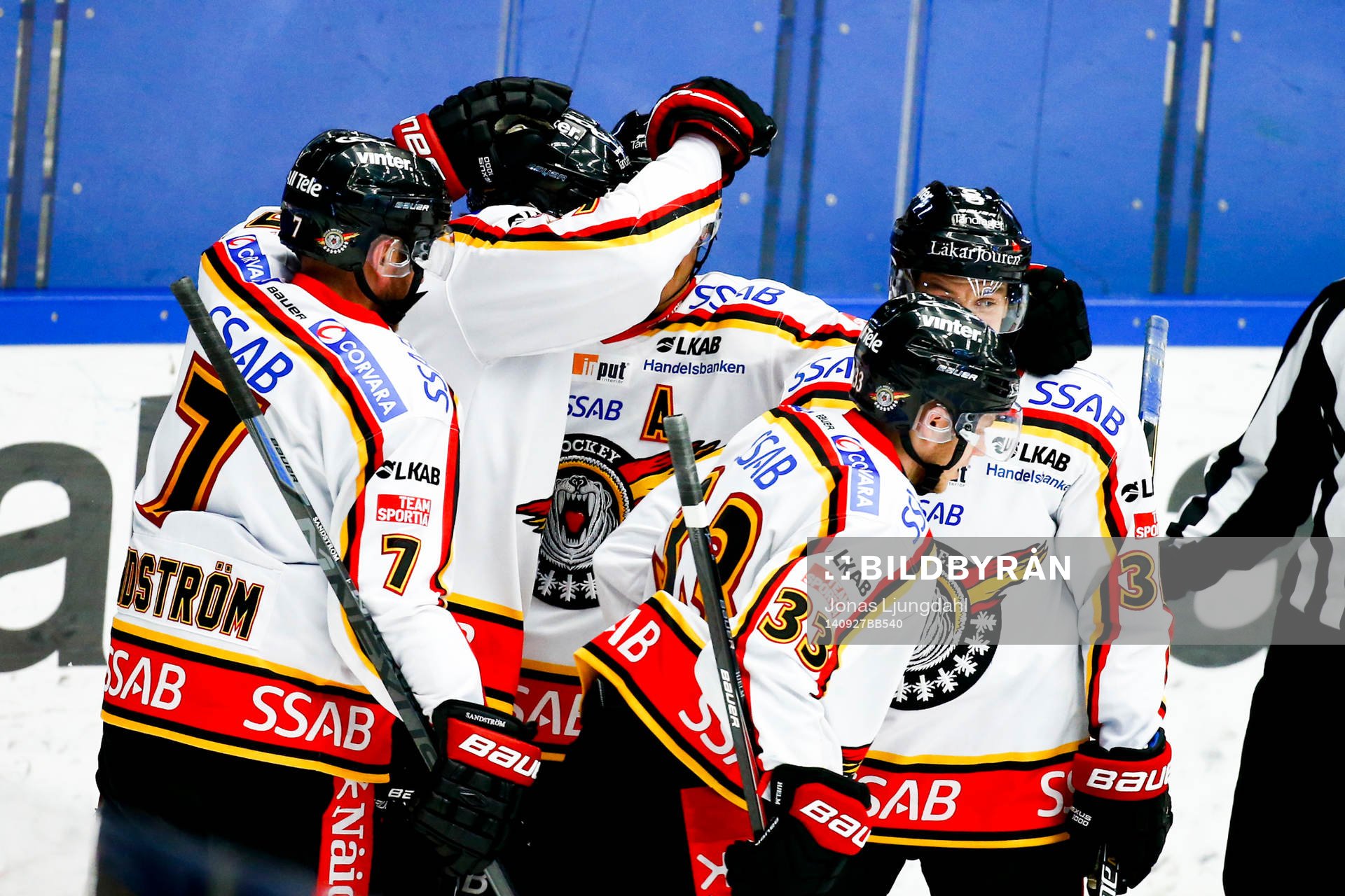 Luleås spelare jublar