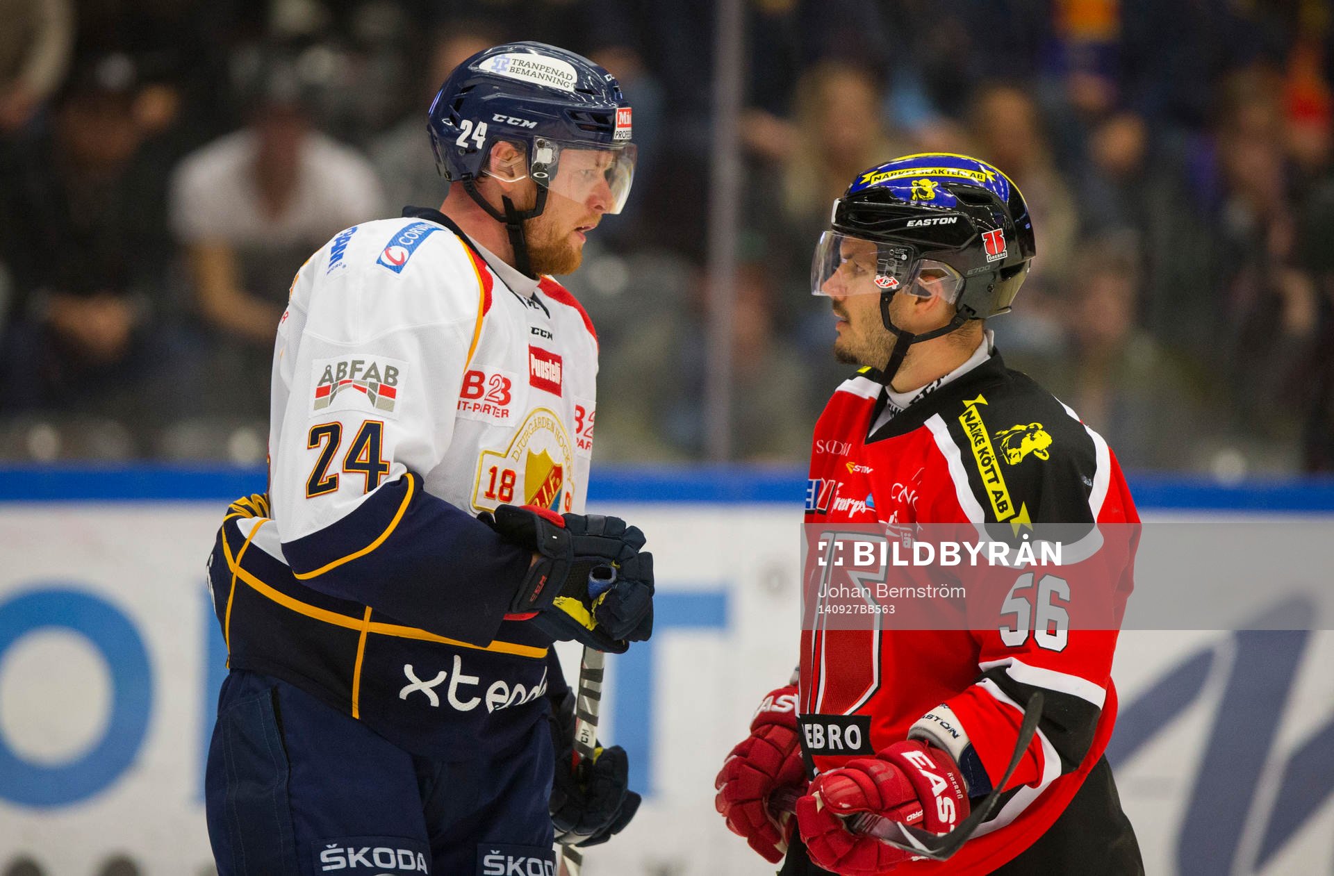 Djurgårdens Daniel Fernholm och Örebros Johan Wiklander