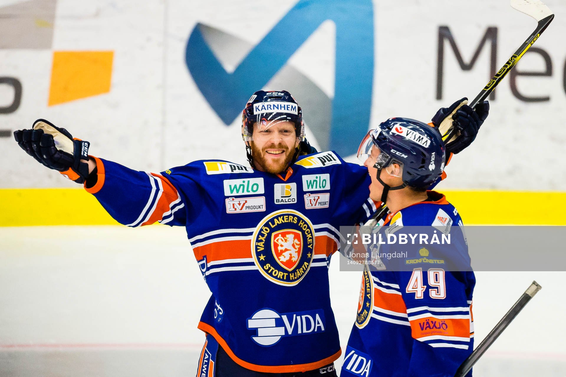 Växjös Liam Reddox jublar