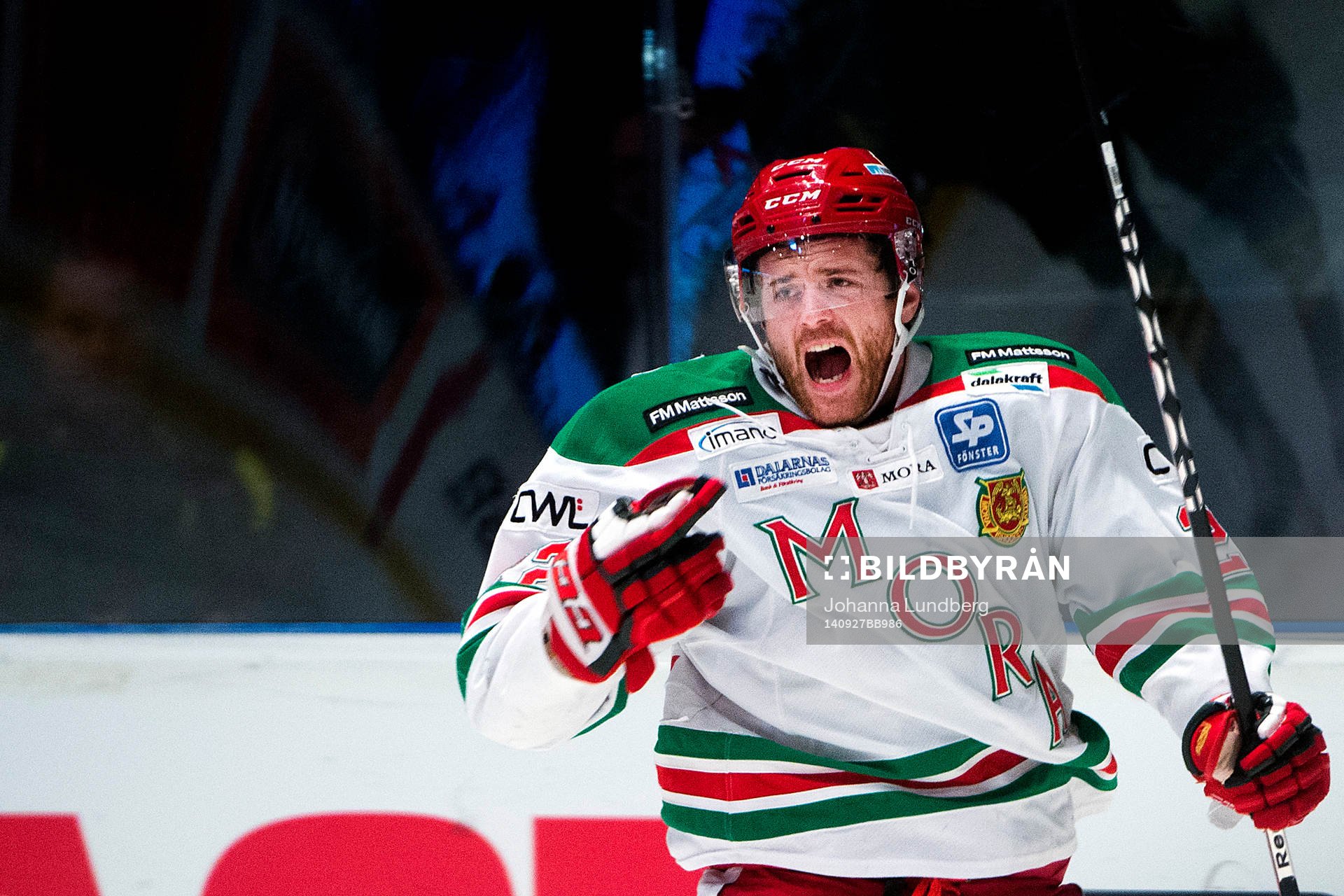 Moras Daniel Hermansson jublar