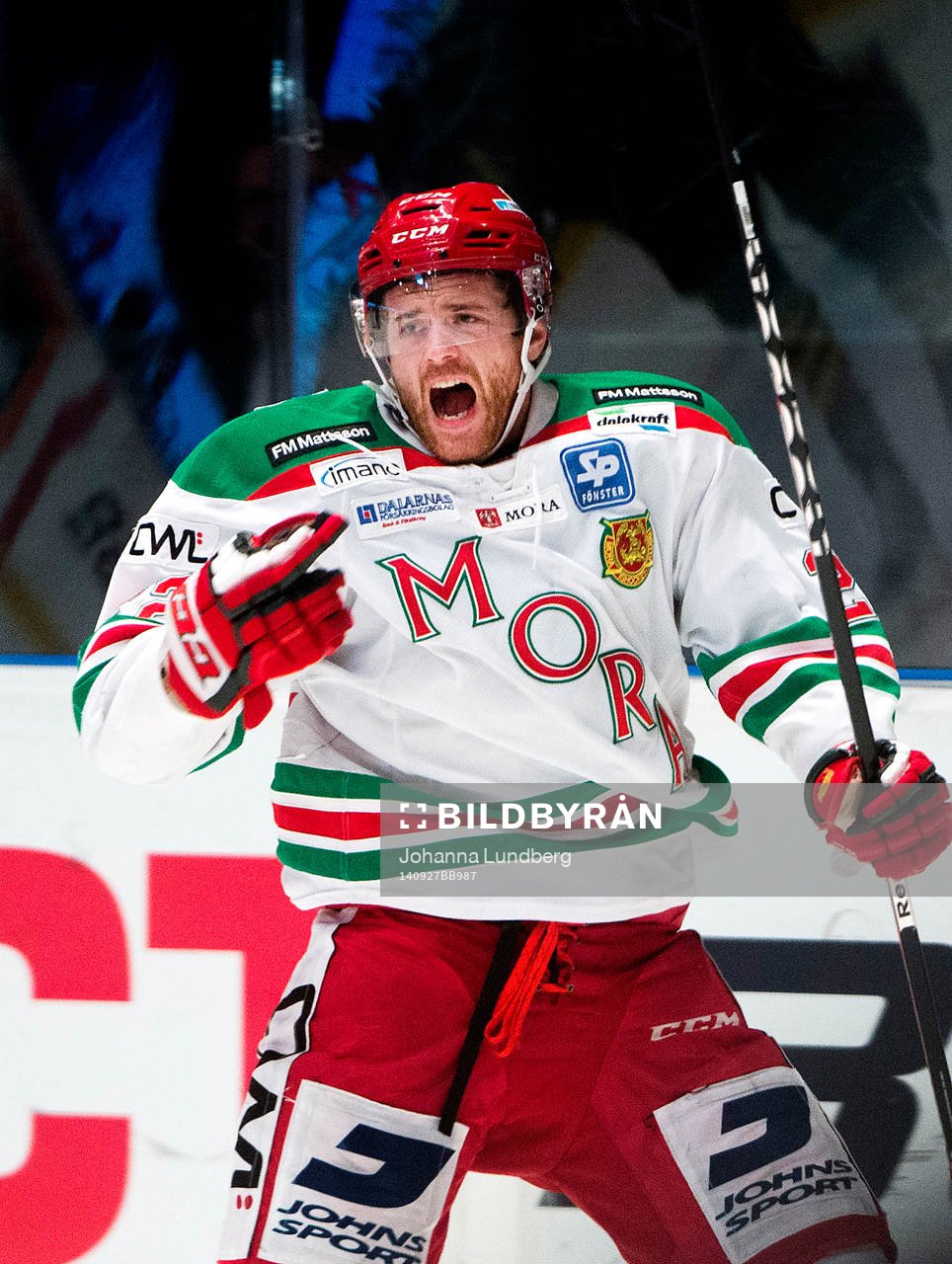 Moras Daniel Hermansson jublar