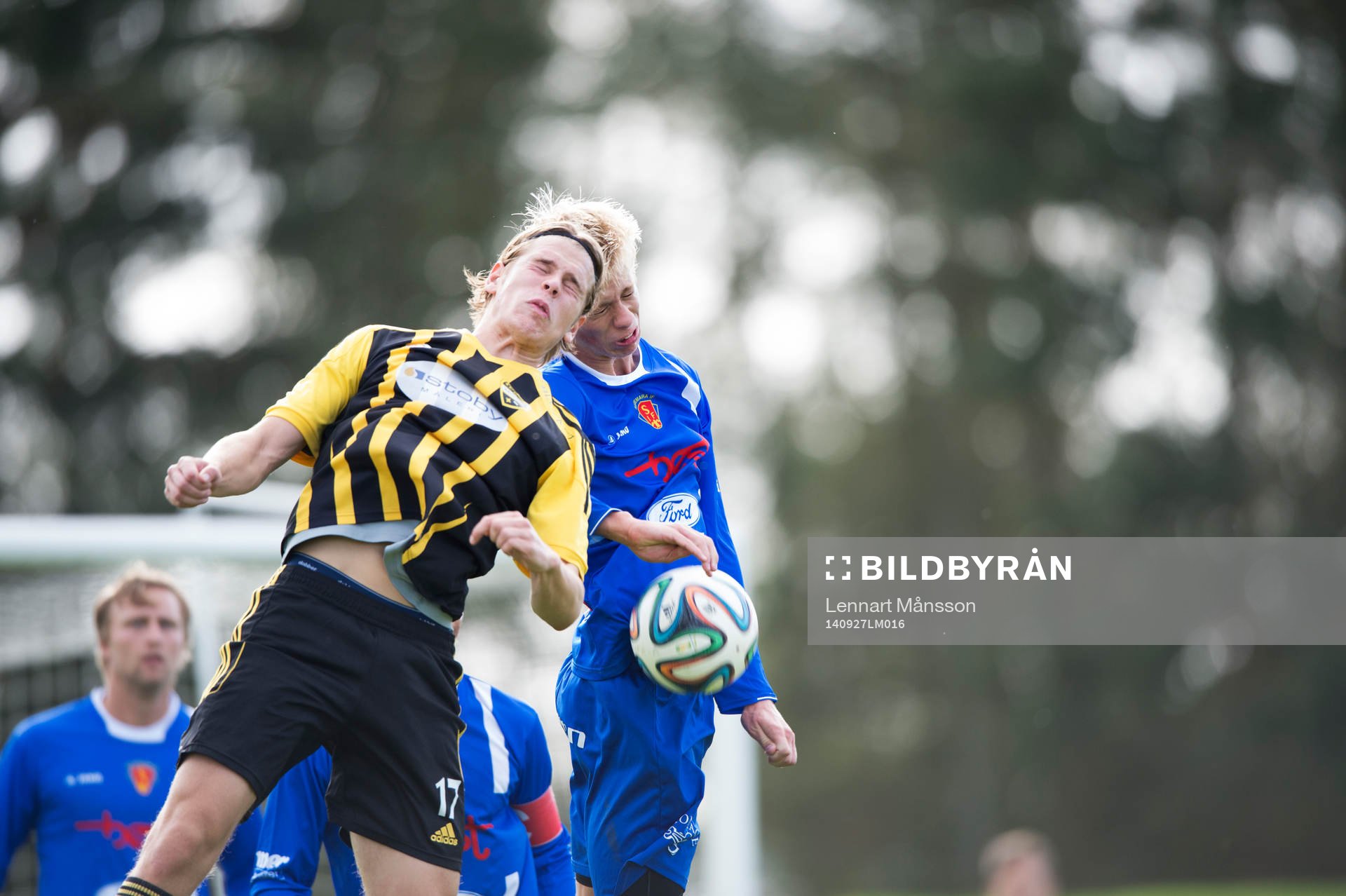 IFK Hässleholms Filip Ranmo i matchen i division 3 mellan