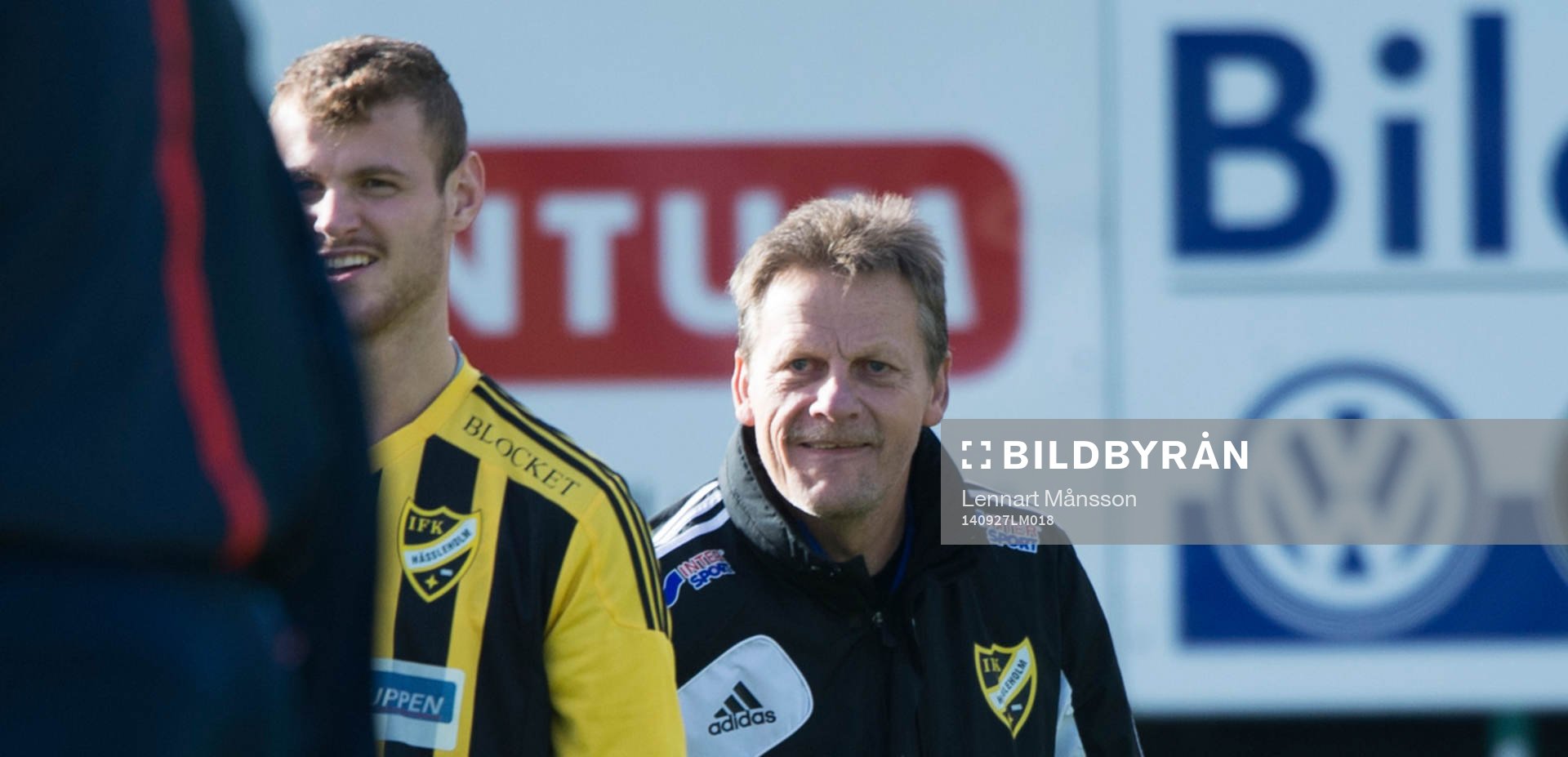 IFK Hässleholms lagledare Tommy Karlsson i matchen i