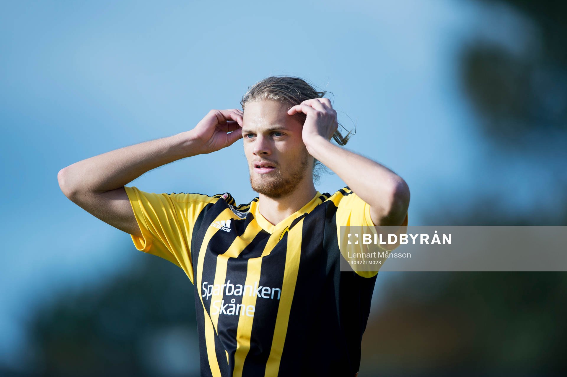 IFK Hässleholms Linus Karlsson i matchen i division 3