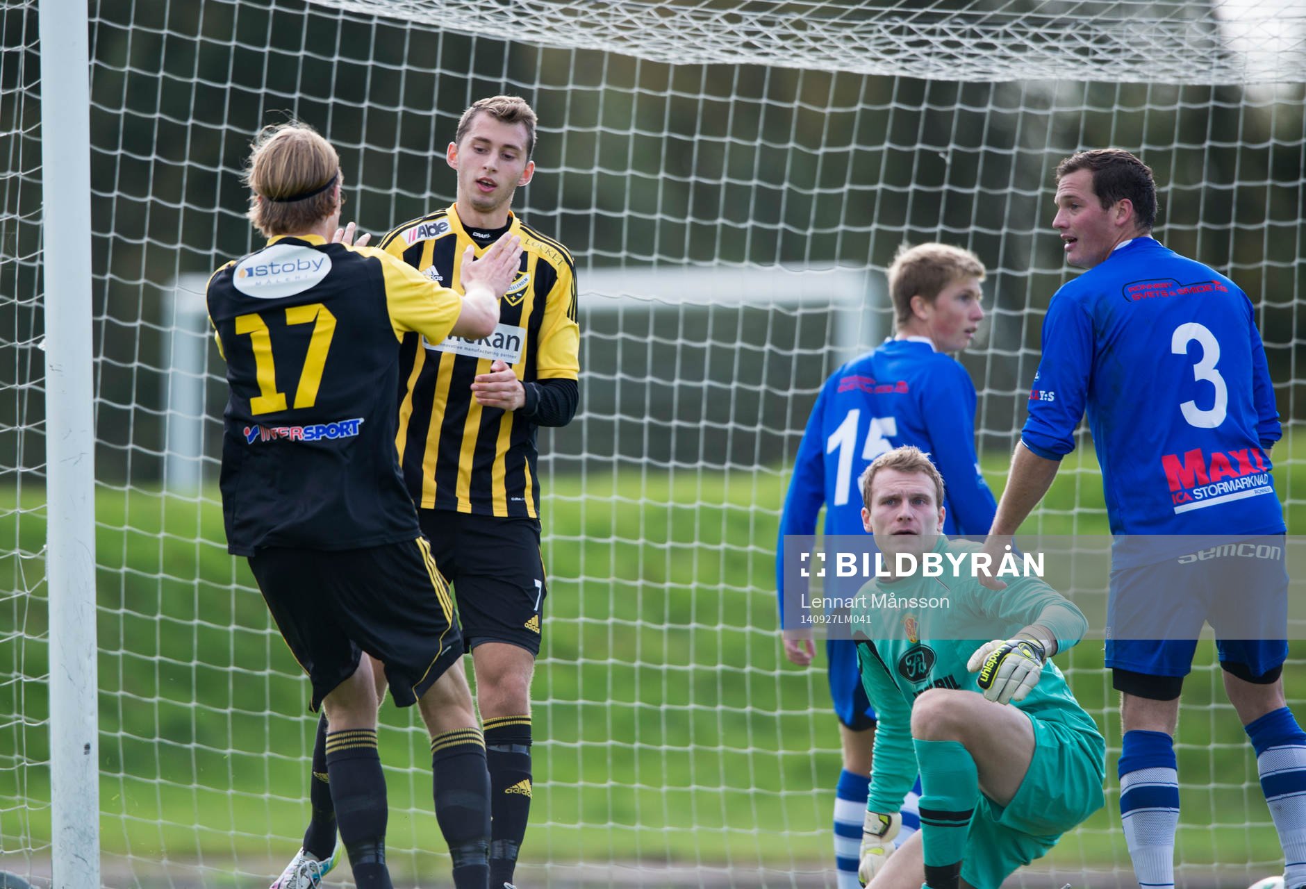 IFK Hässleholms Ilir Salja har gjort 3-1 i matchen i