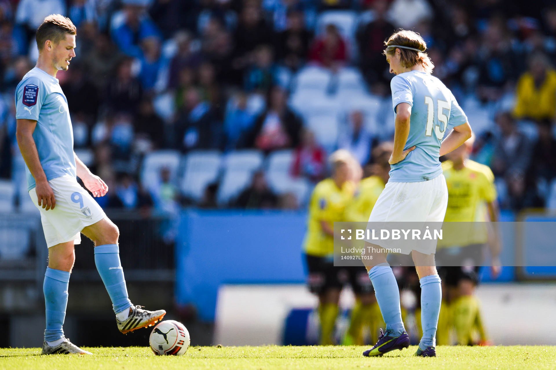 Malmö FFs Markus Rosenberg och Pawel Cibicki deppar