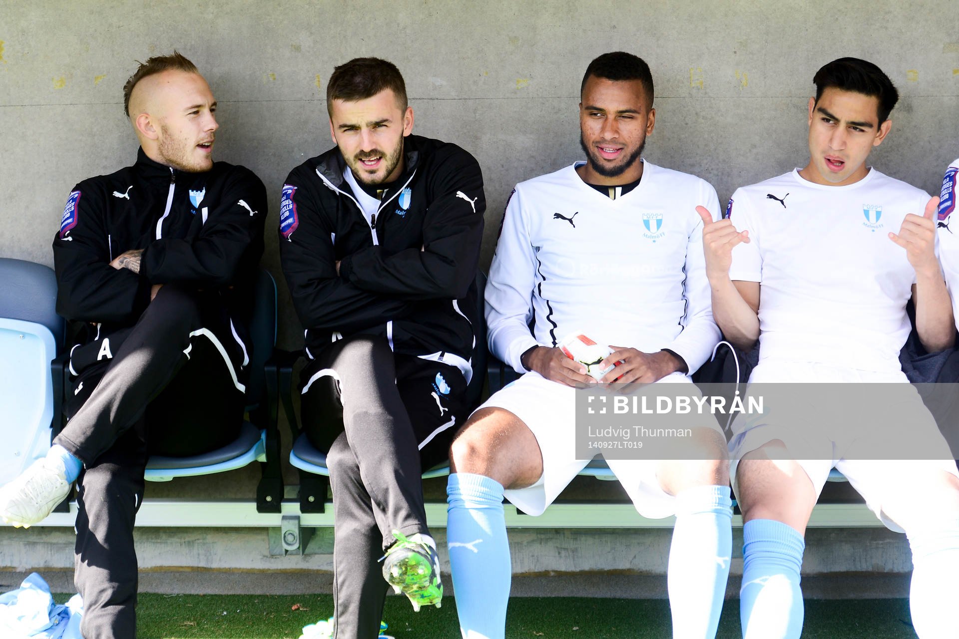 Malmö FFs Magnus Eriksson, målvakt Zlatan Azinovic, Isaac
