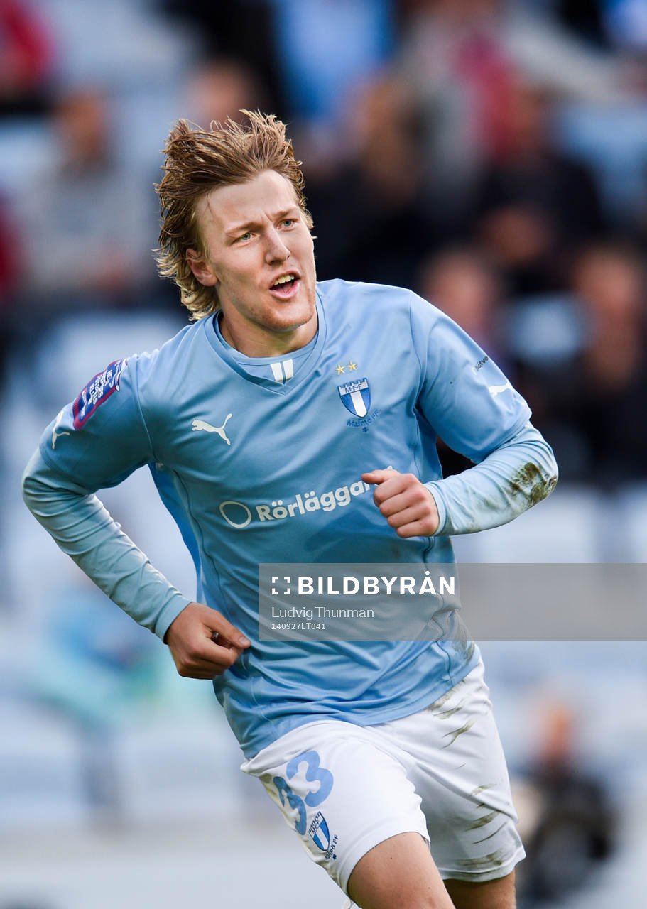 Malmö FFs Emil Forsberg jublar