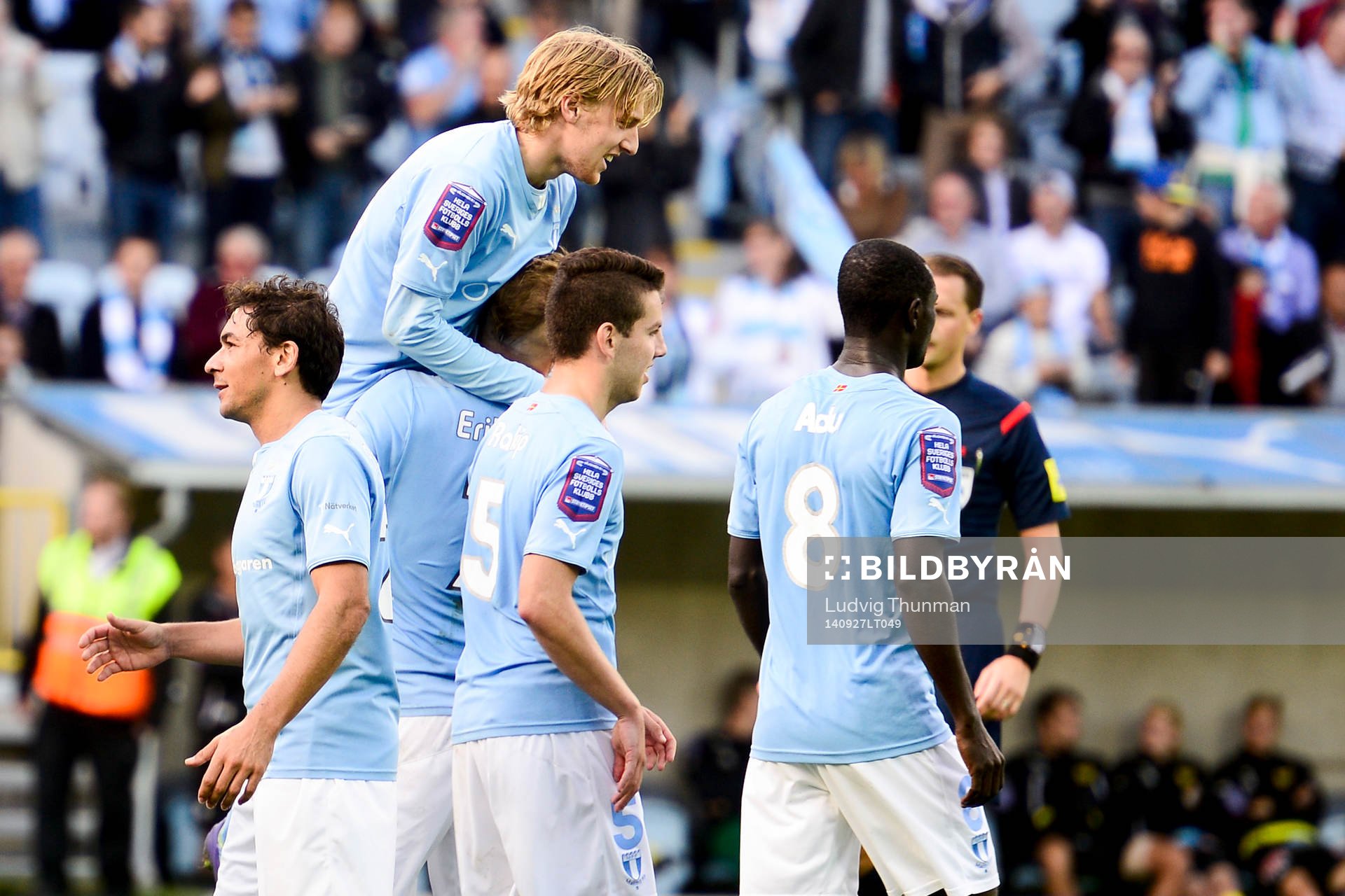 Malmö FFs Emil Forsberg jublar