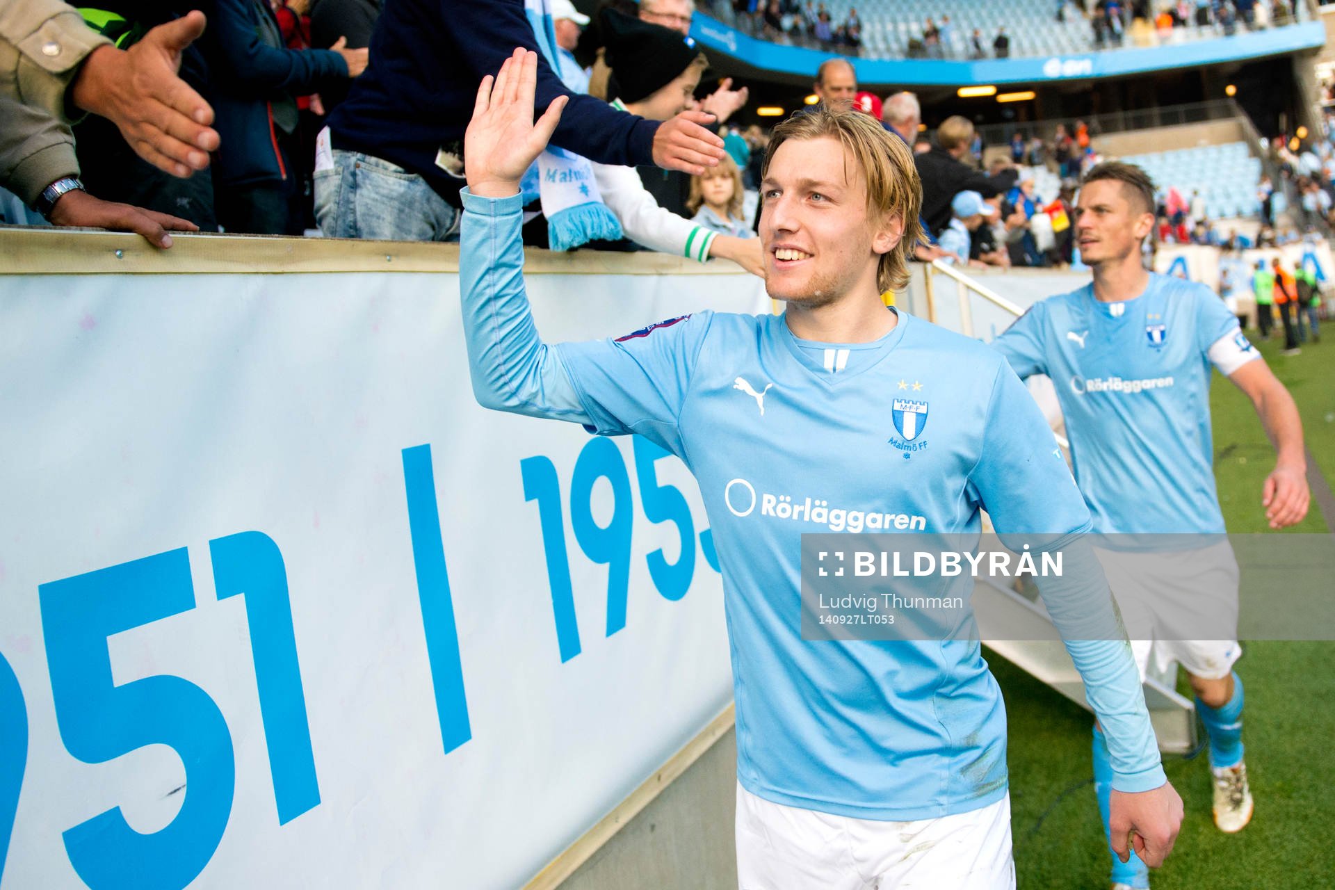 Malmö FFs Emil Forsberg tackar publiken
