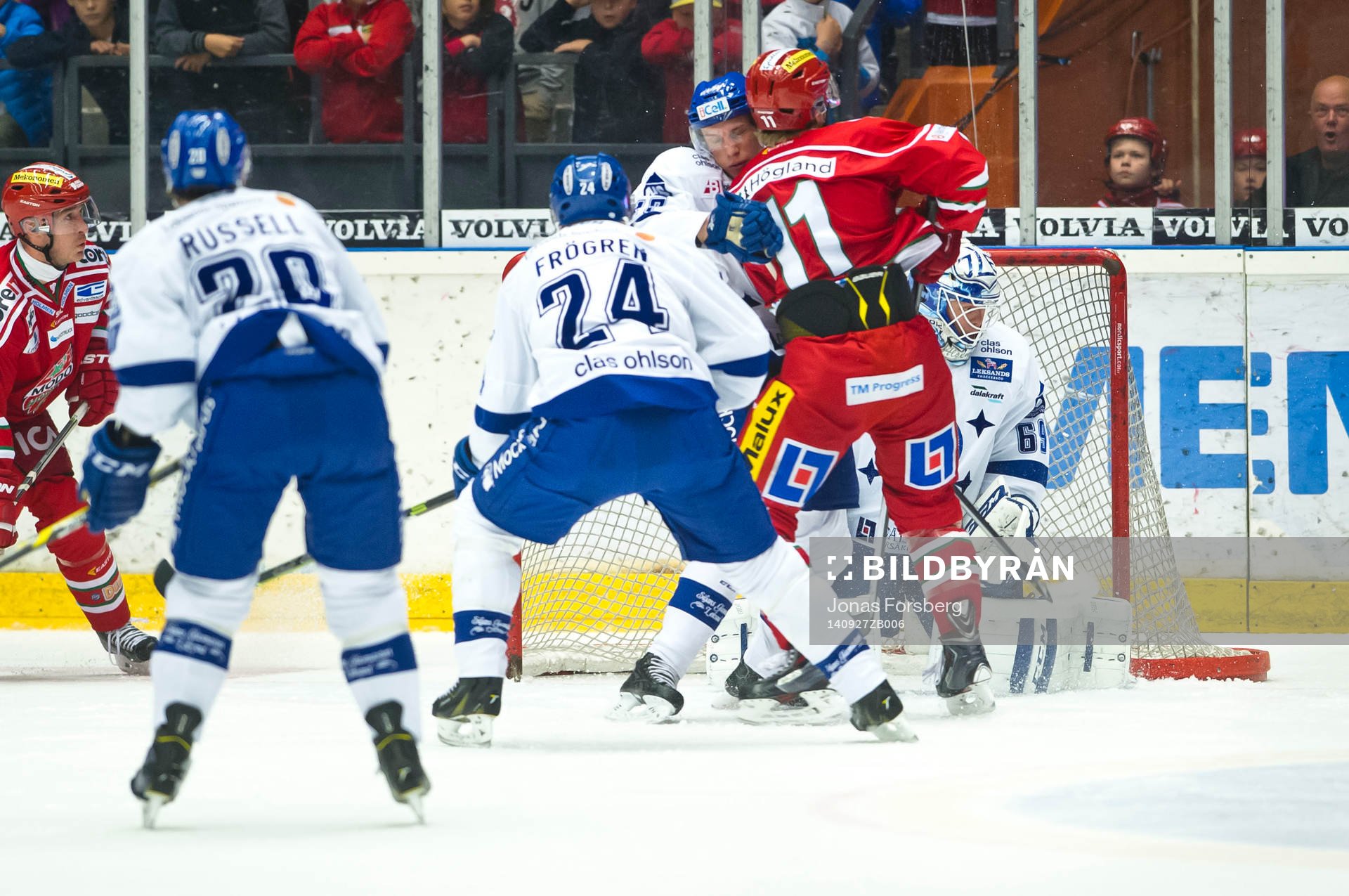 Leksands Jonas Frögren, Simon Erlandsson och Oscar