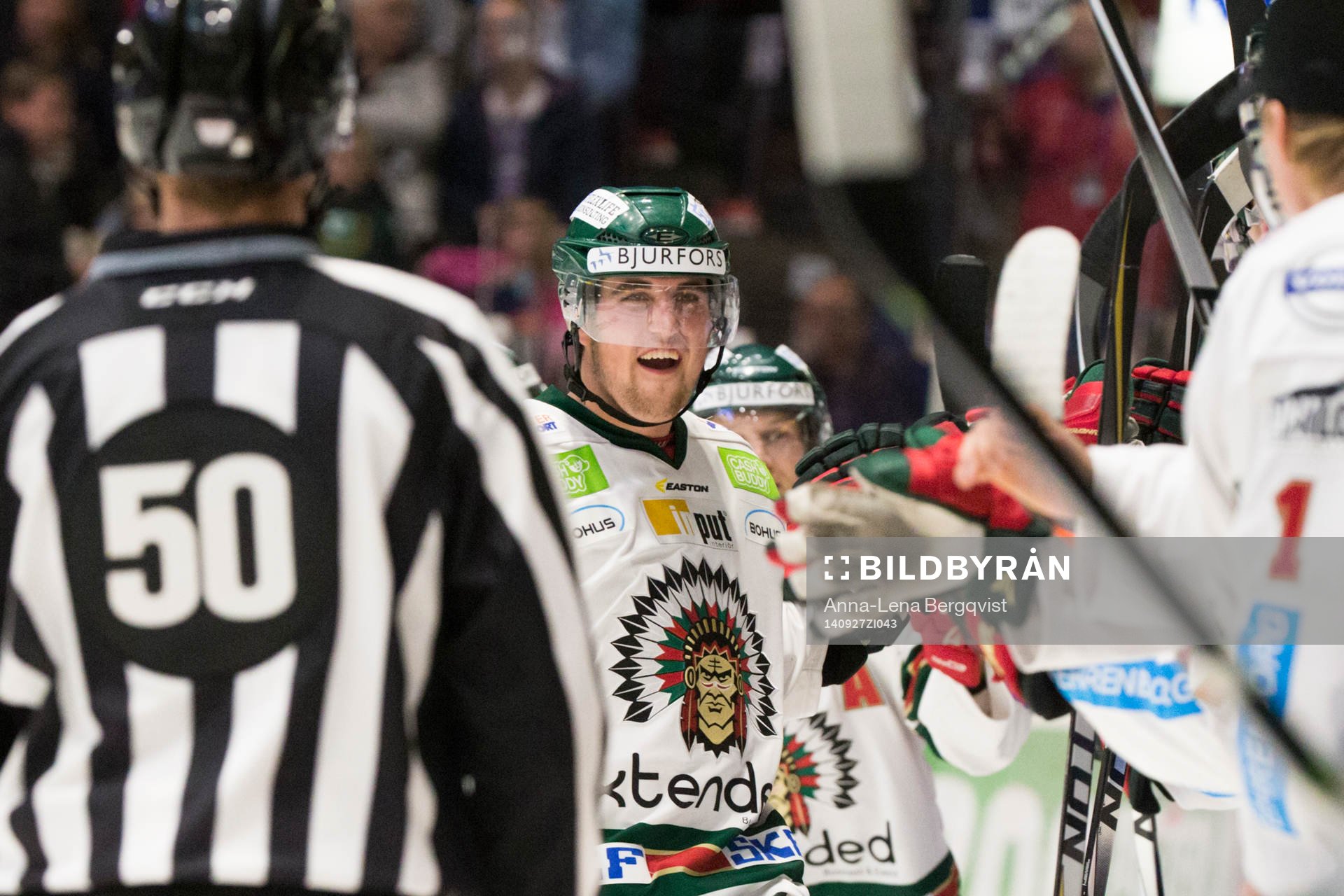 under ishockeymatchen i SHL mellan Färjestad och Frölunda