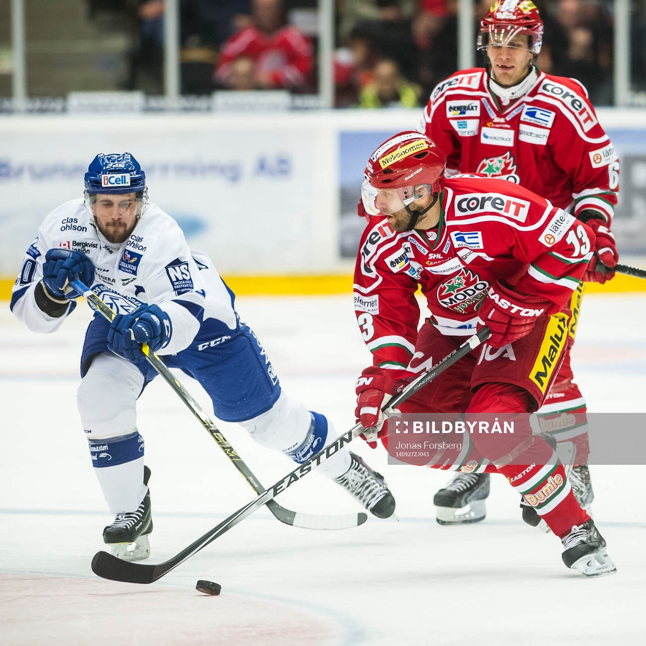 Modos Niklas Nordgren och Leksands Ryan Russell Modos Marko