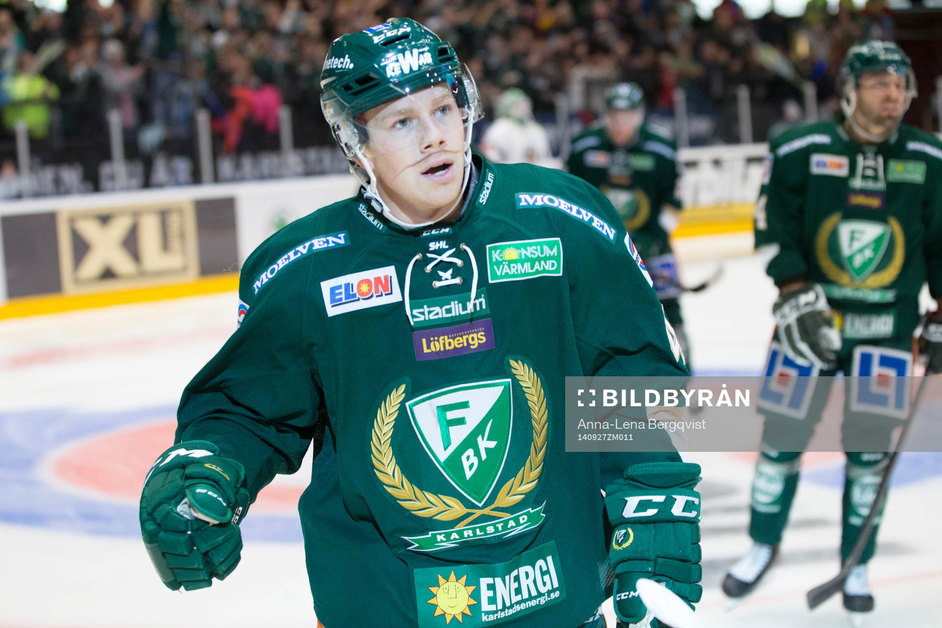 Färjestads Joakim Hillding jublar