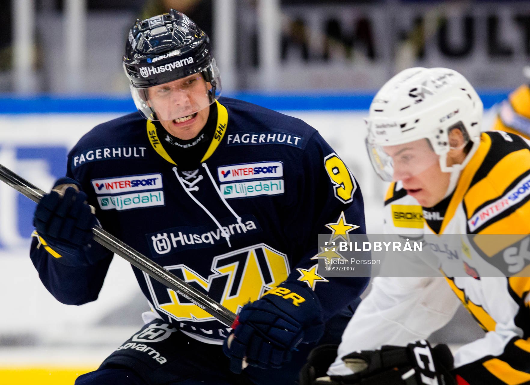 s Björn Melin mot Skellefteås Pär Lindholm