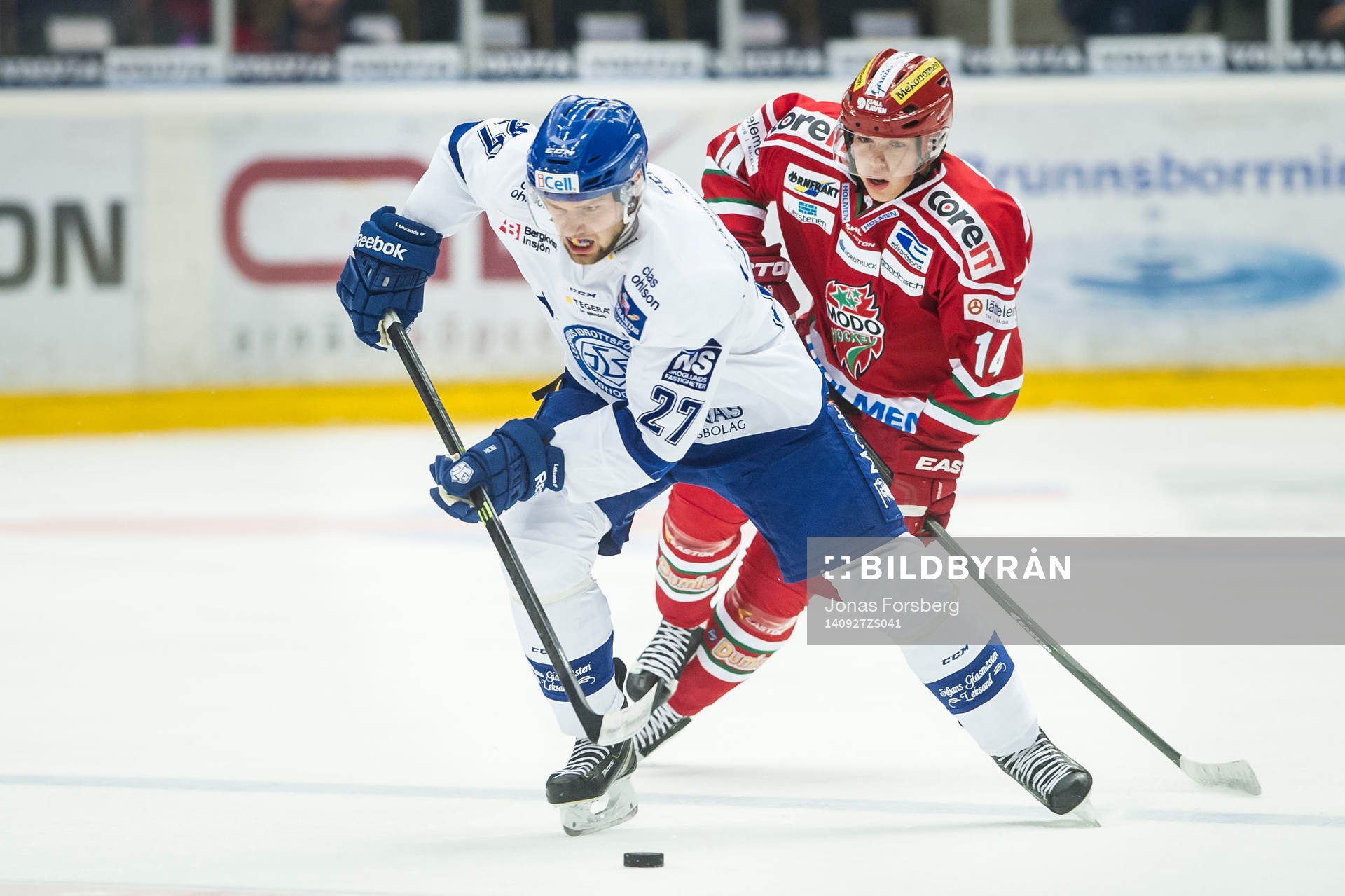 Leksands Viktor Mårtensson och Modos Victor Öhman