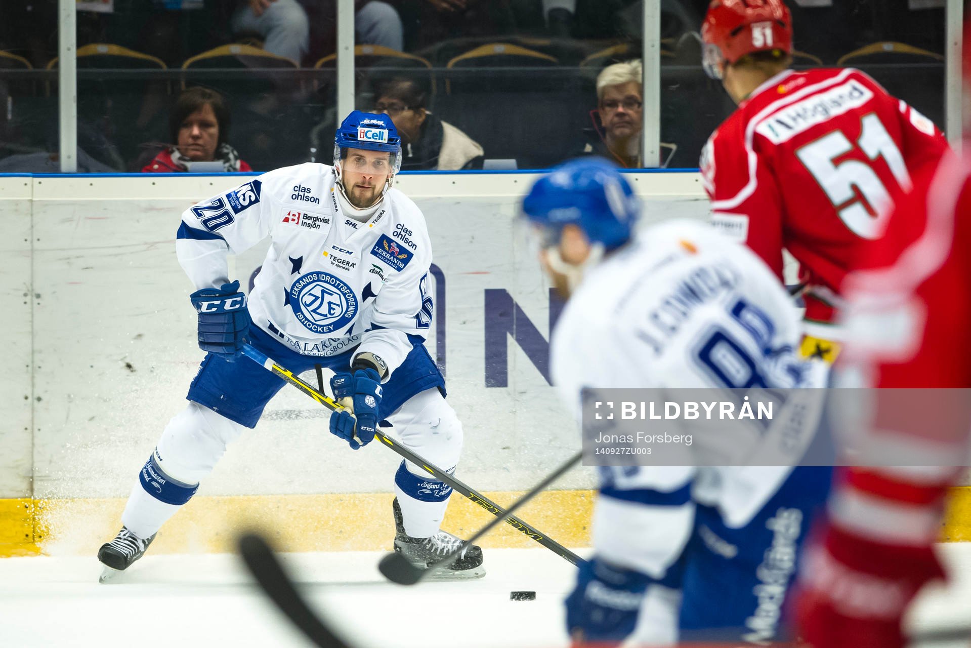 Leksand Ryan Russell och Jack Connolly  och Modos Adrian