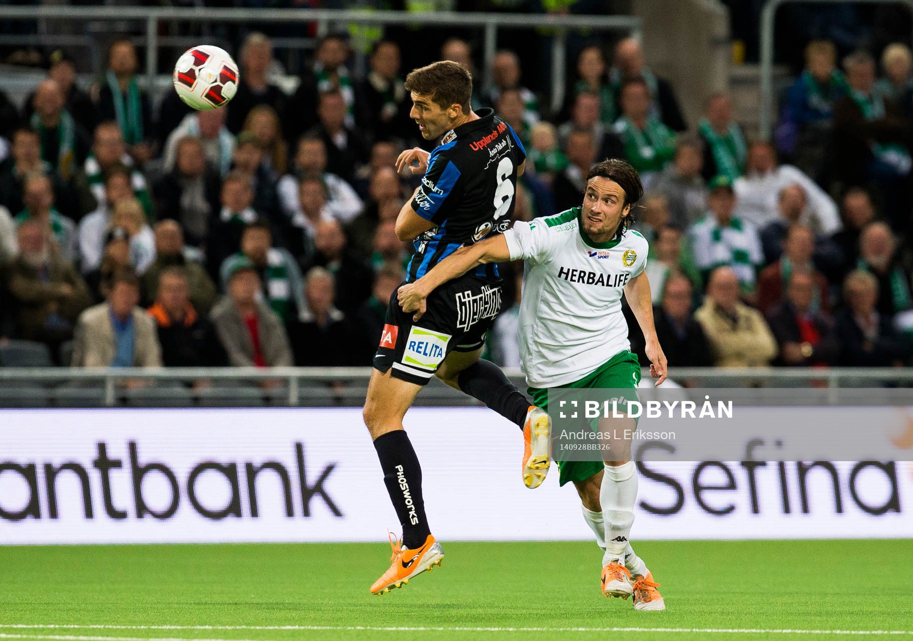 Sirius Patrick Hopkins och Hammarbys Linus Hallenius