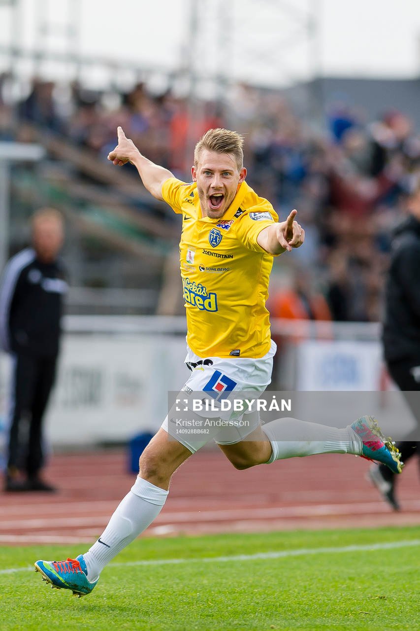 under fotbollsmatchen i Allsvenskan mellan Falkenberg och
