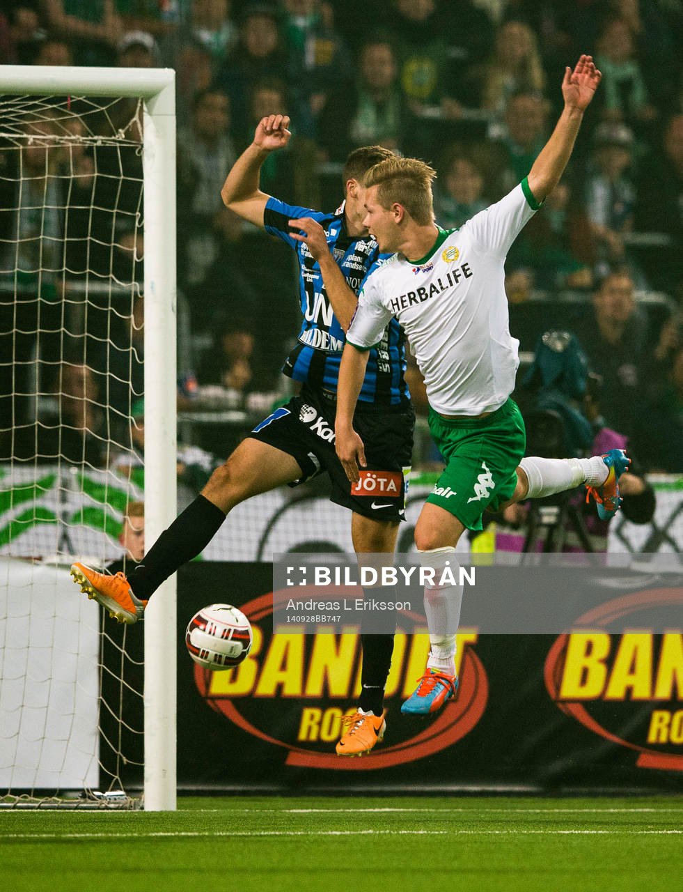 Hammarbys Erik Israelsson gör 1-0  för Hammarby