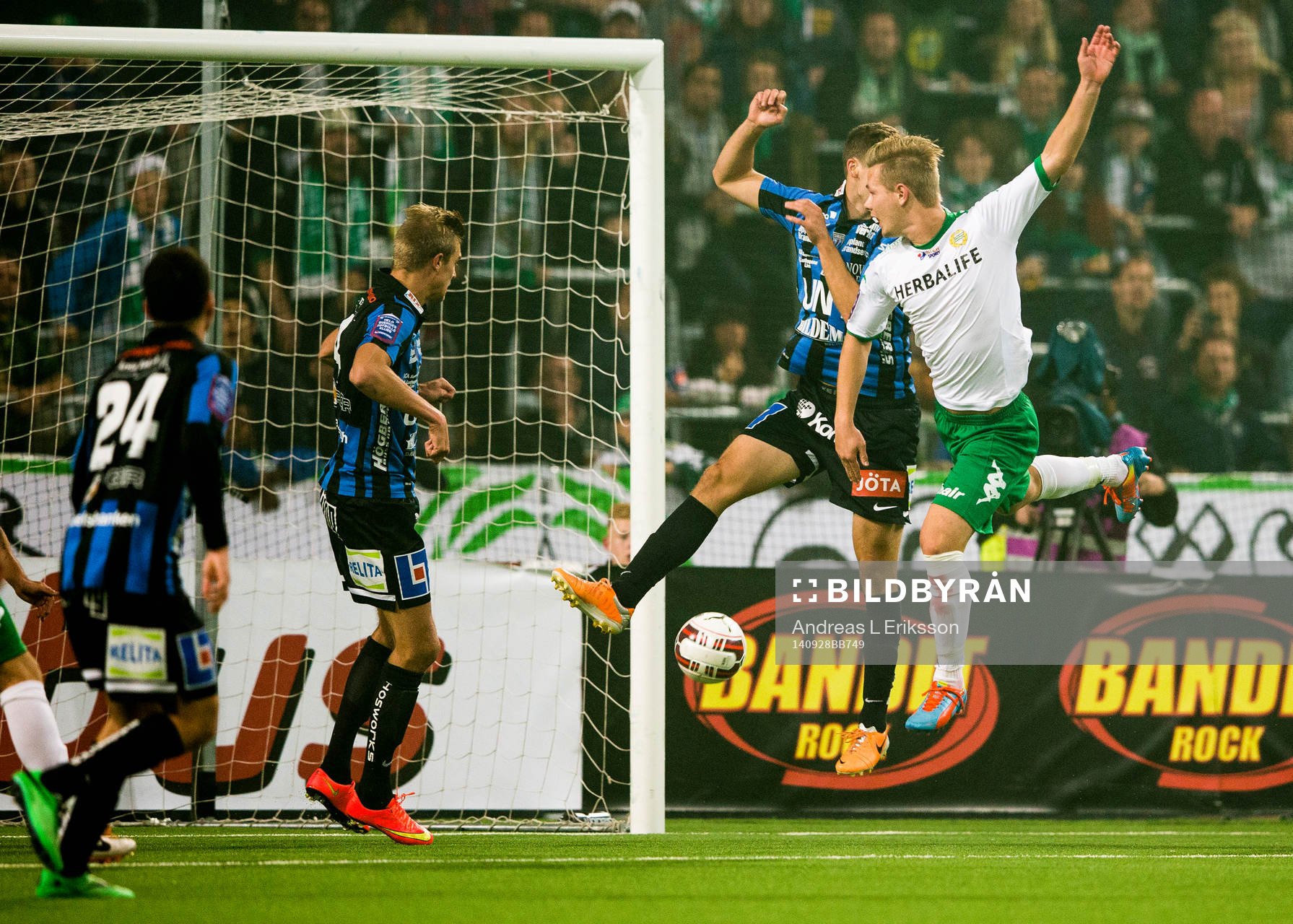 Hammarbys Erik Israelsson gör 1-0  för Hammarby