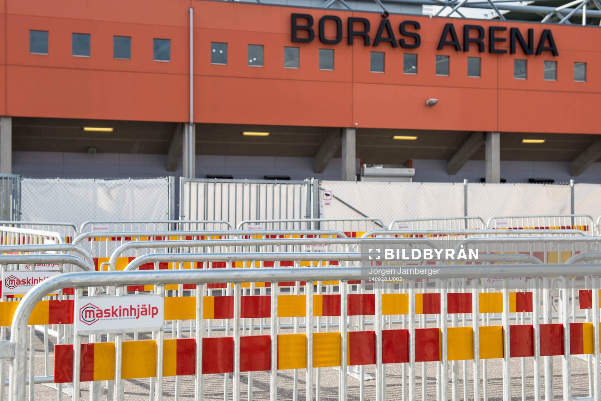 Kravallstaket innan fotbollsmatchen i Allsvenskan mellan