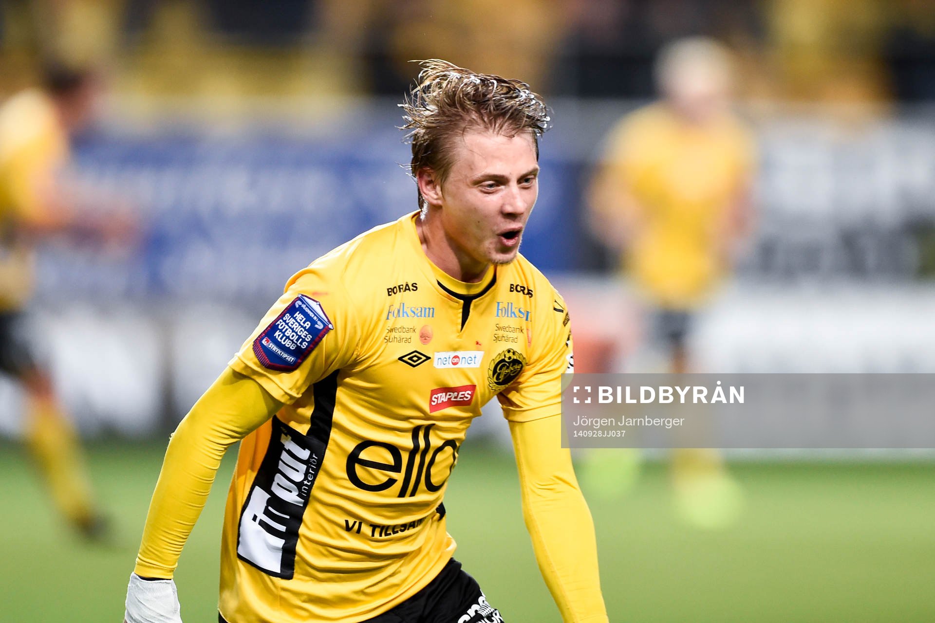 Elfsborgs Simon Hedlund jublar