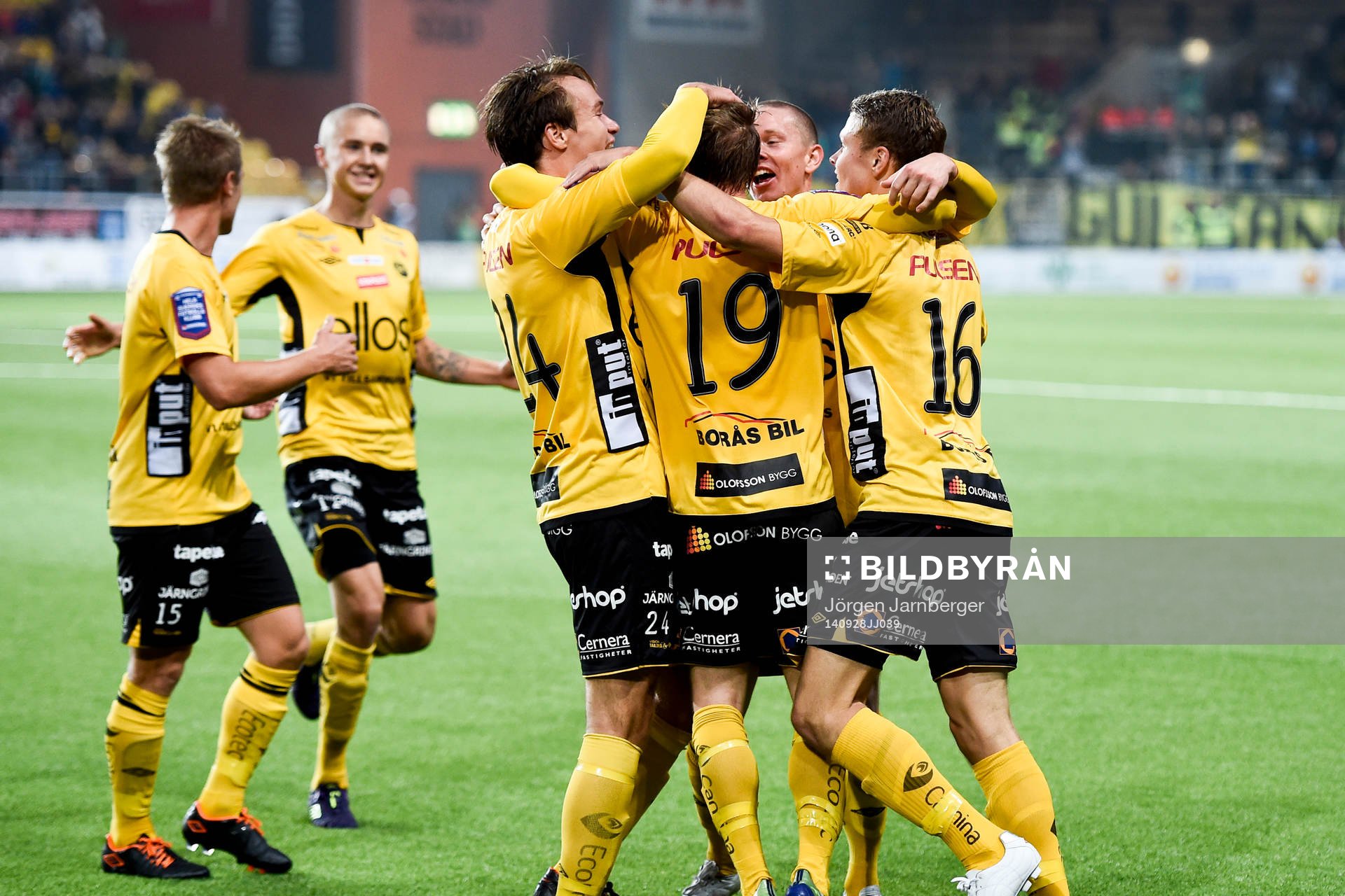 Elfsborgs spelare jublar