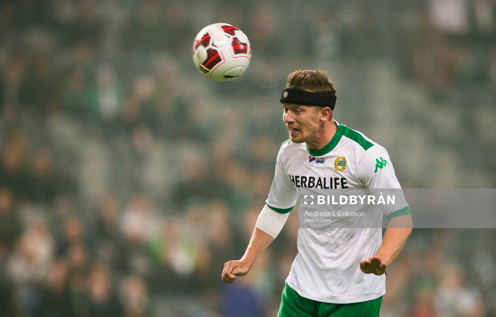 Hammarbys Thomas Guldborg Christensen med en nick