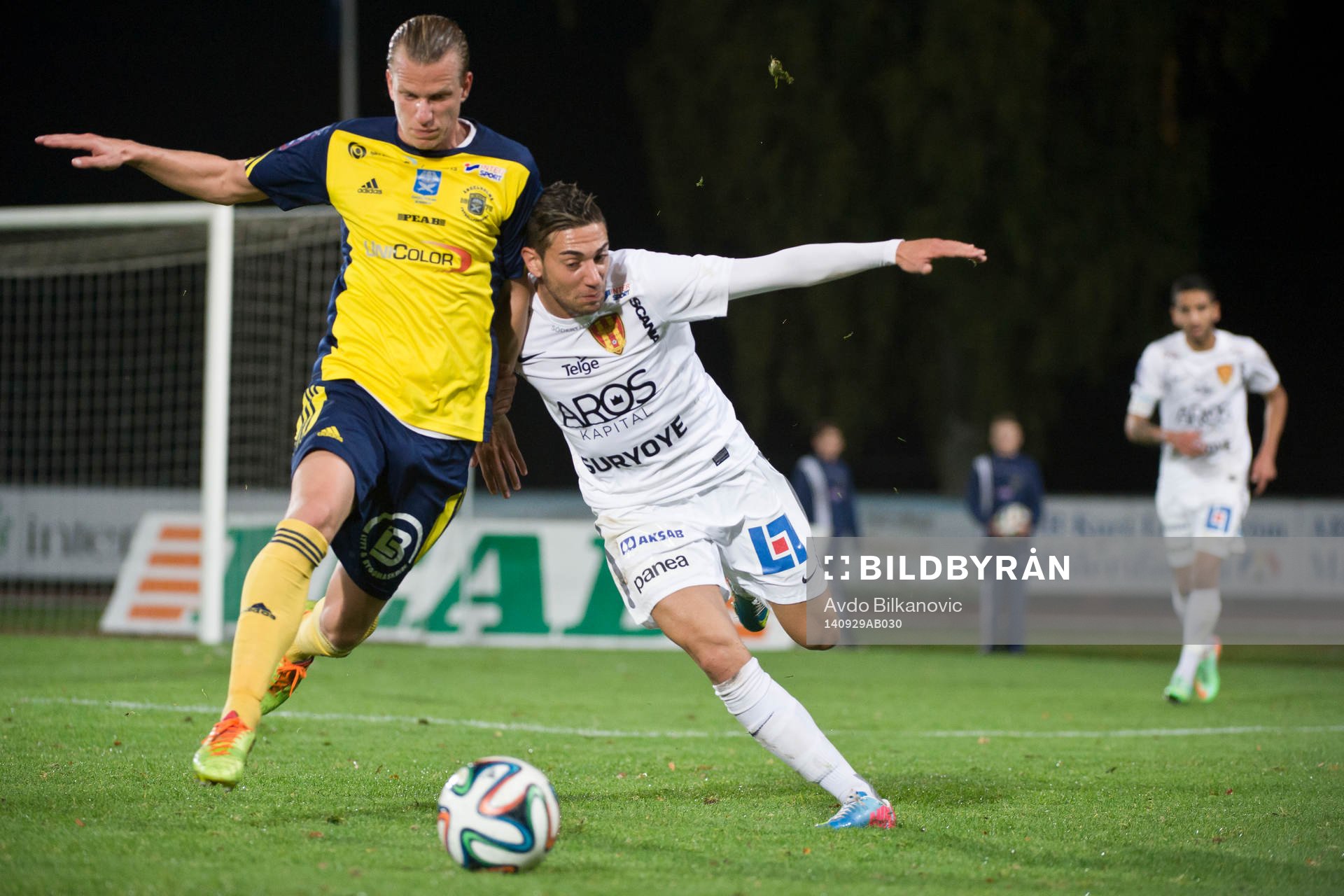 Ängelholms Sebastian Carlsen och Syrianskas Gabriel Somi