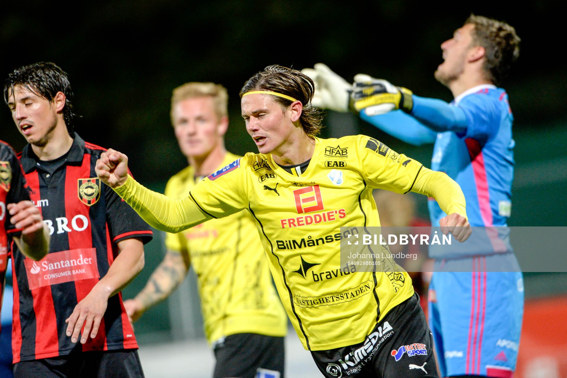 Halmstads Marcus Antonsson jublar