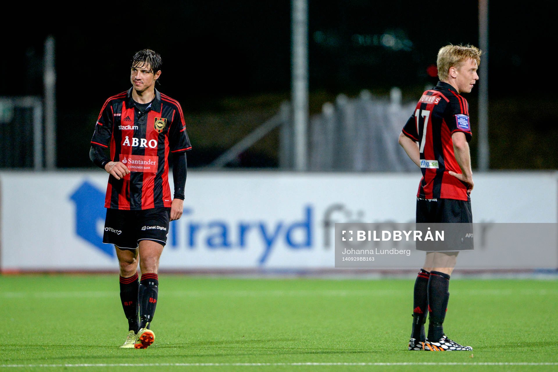 Brommapojkarnas Gabriel Petrovic och Gustav Sandberg