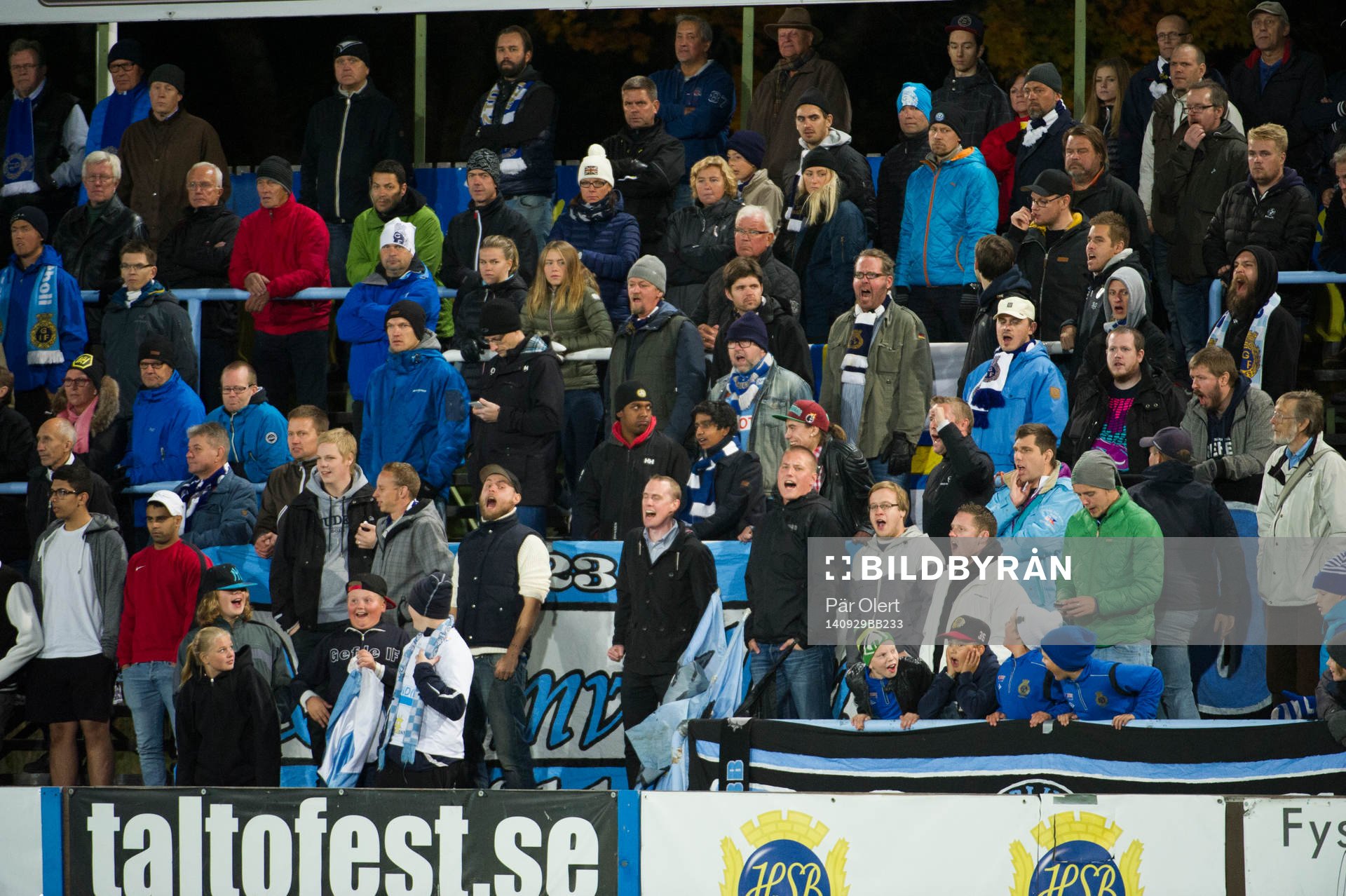 Gefles supportrar