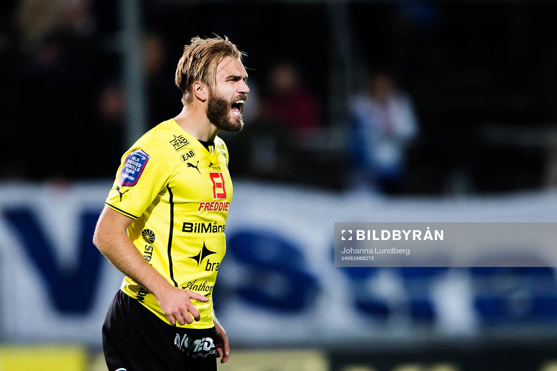 Halmstads Jesper Westerberg ropar på sina lagkamrater