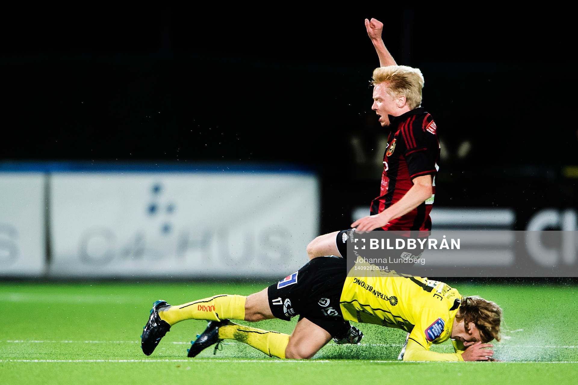 Brommapojkarnas Gustav Sandberg Magnusson och Halmstads