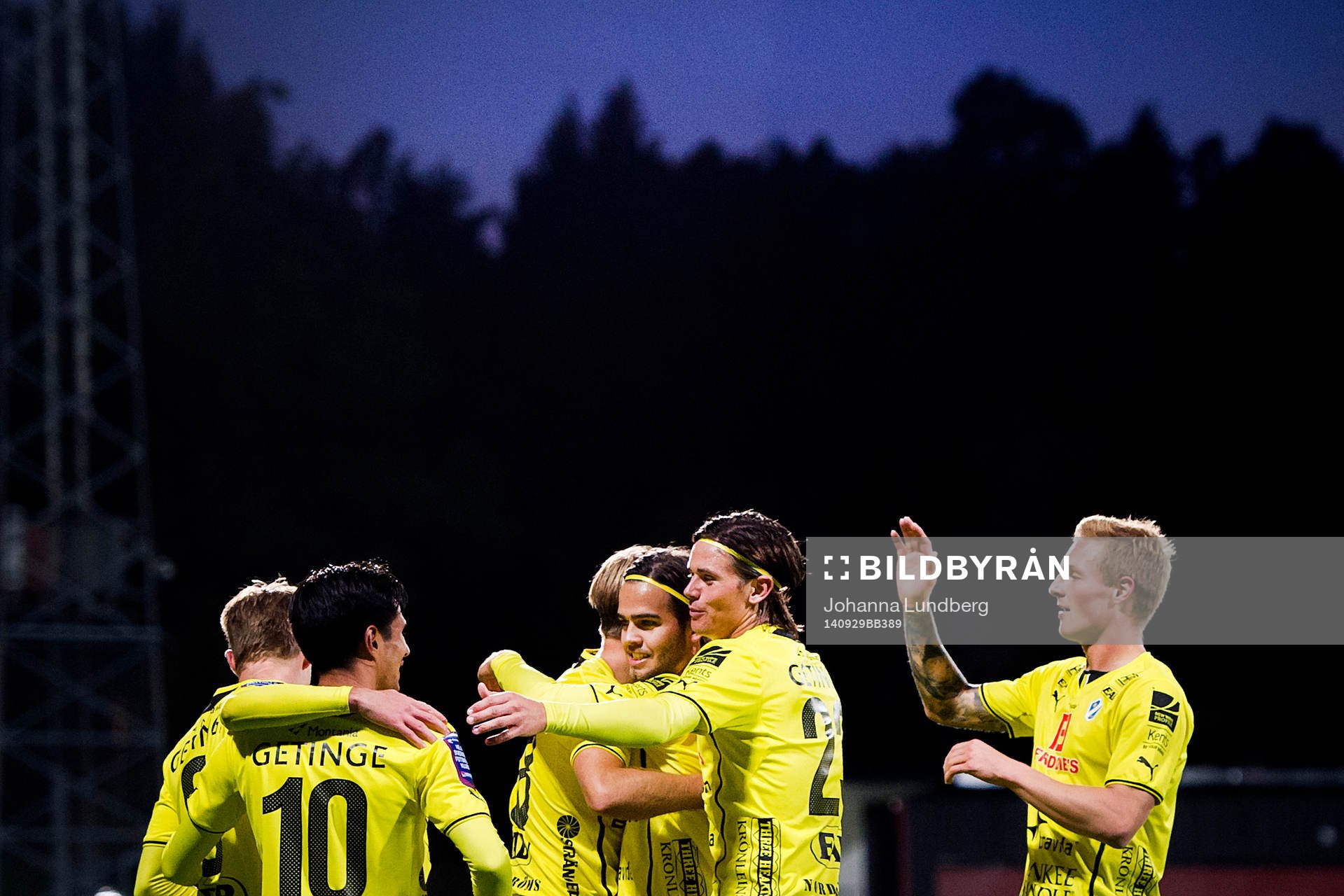 Halmstads spelare jublar