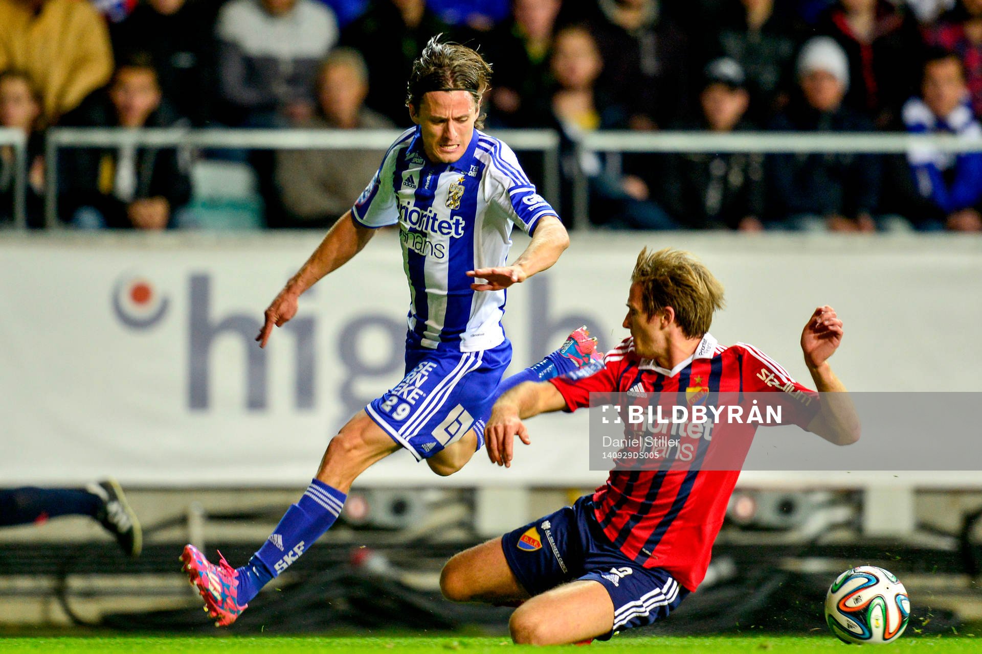 IFK Göteborgs Lasse Vibe och Djurgårdens Jesper Arvidsson