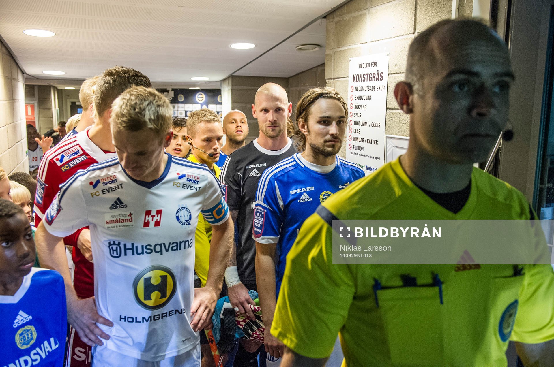 Sundsvalls Kevin Walker innan fotbollsmatchen i Superettan