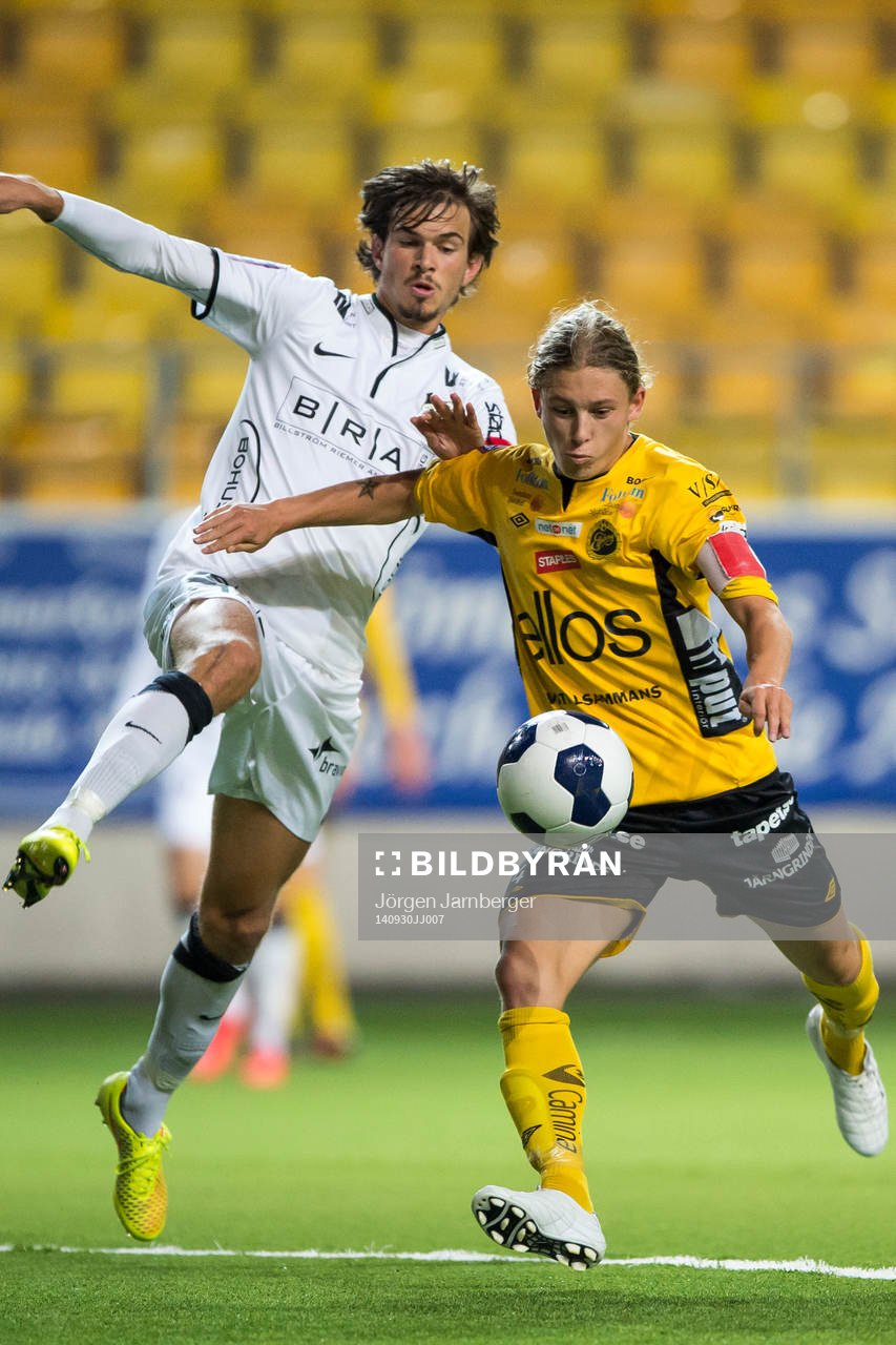 Elfsborgs Anton Andreasson (h) och Häckens Sebastian