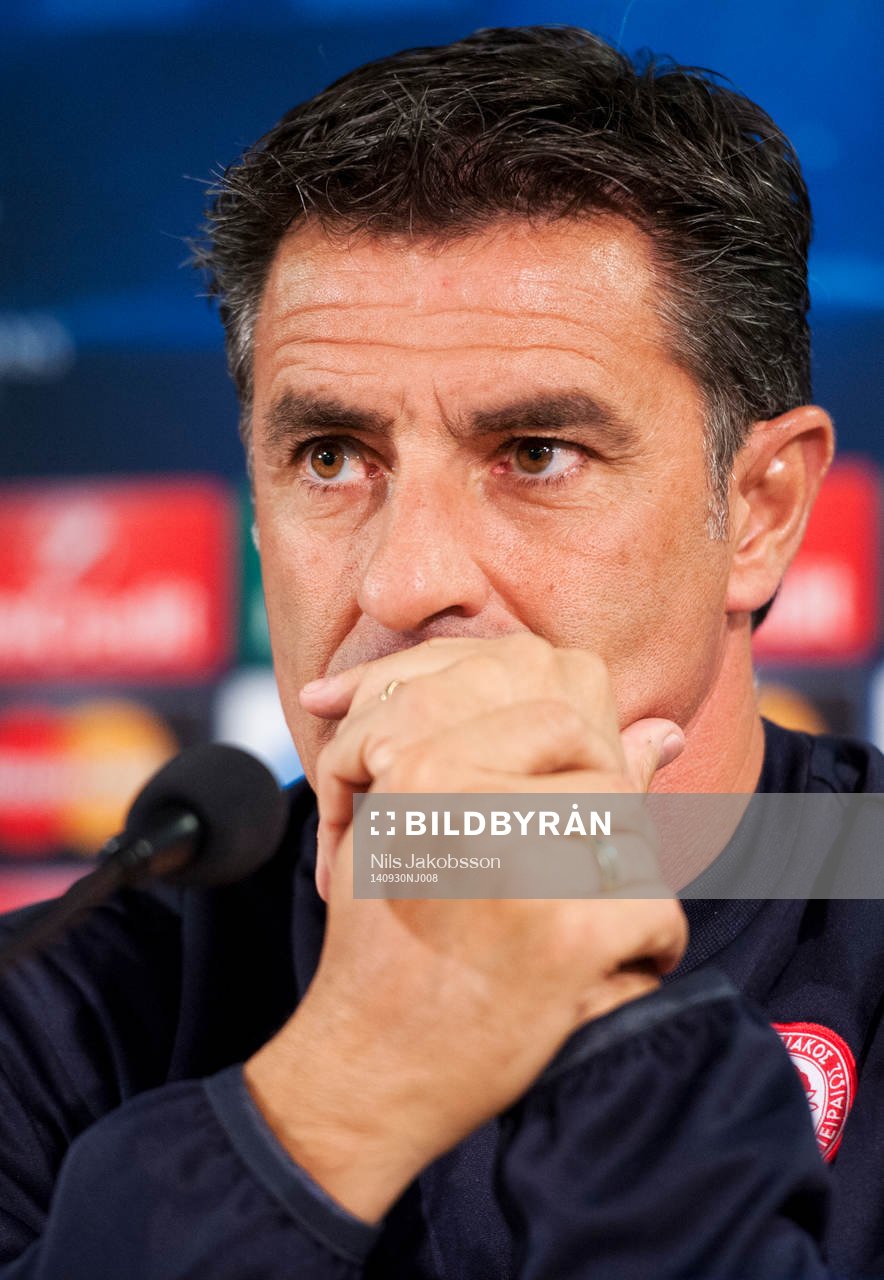 Olympiakos tränare José Miguel González Martín del Campo