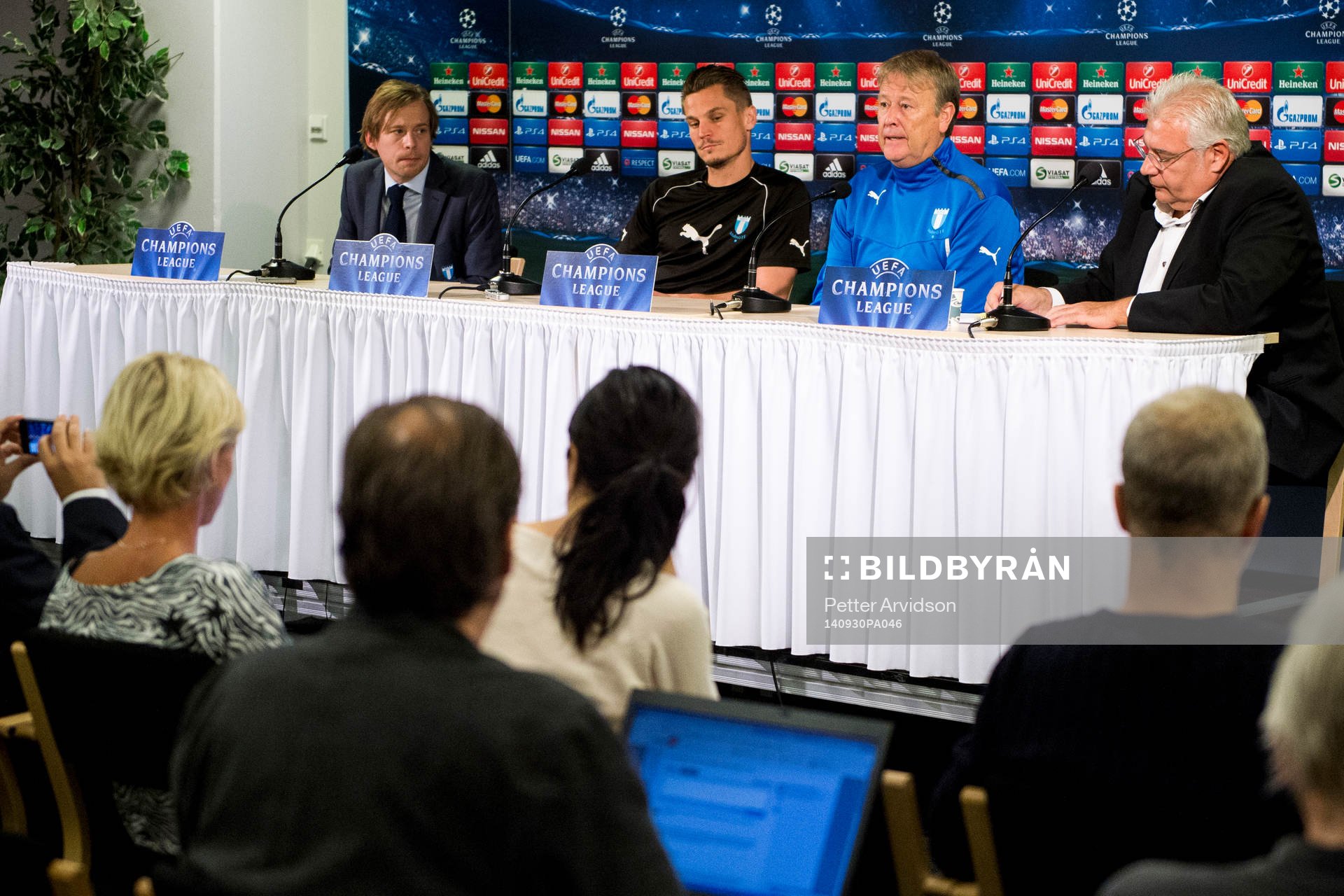 Malmö FF håller presskonferens med Markus Rosenberg och