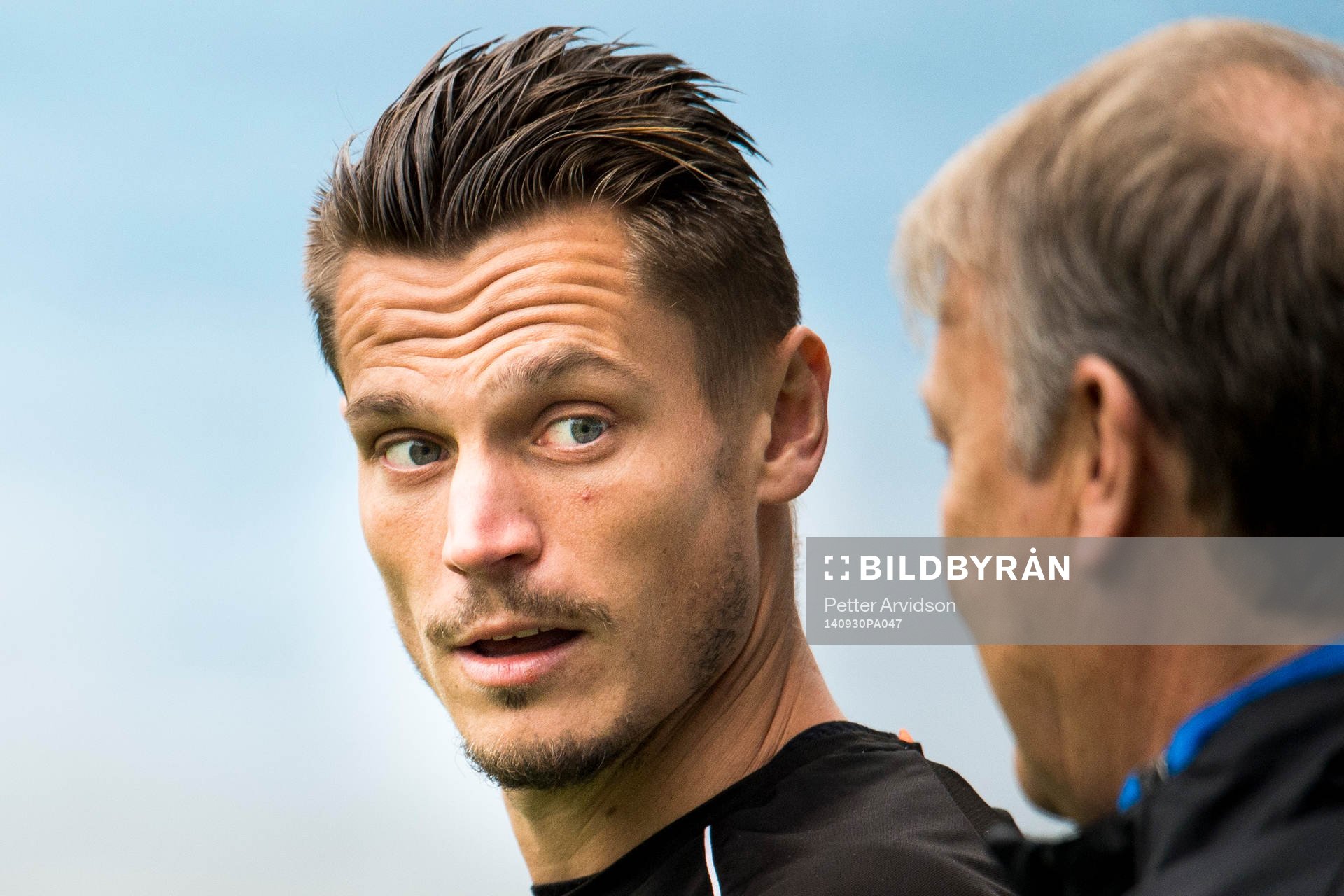 Malmö FFs Markus Rosenberg pratar med tränare Åge Hareide