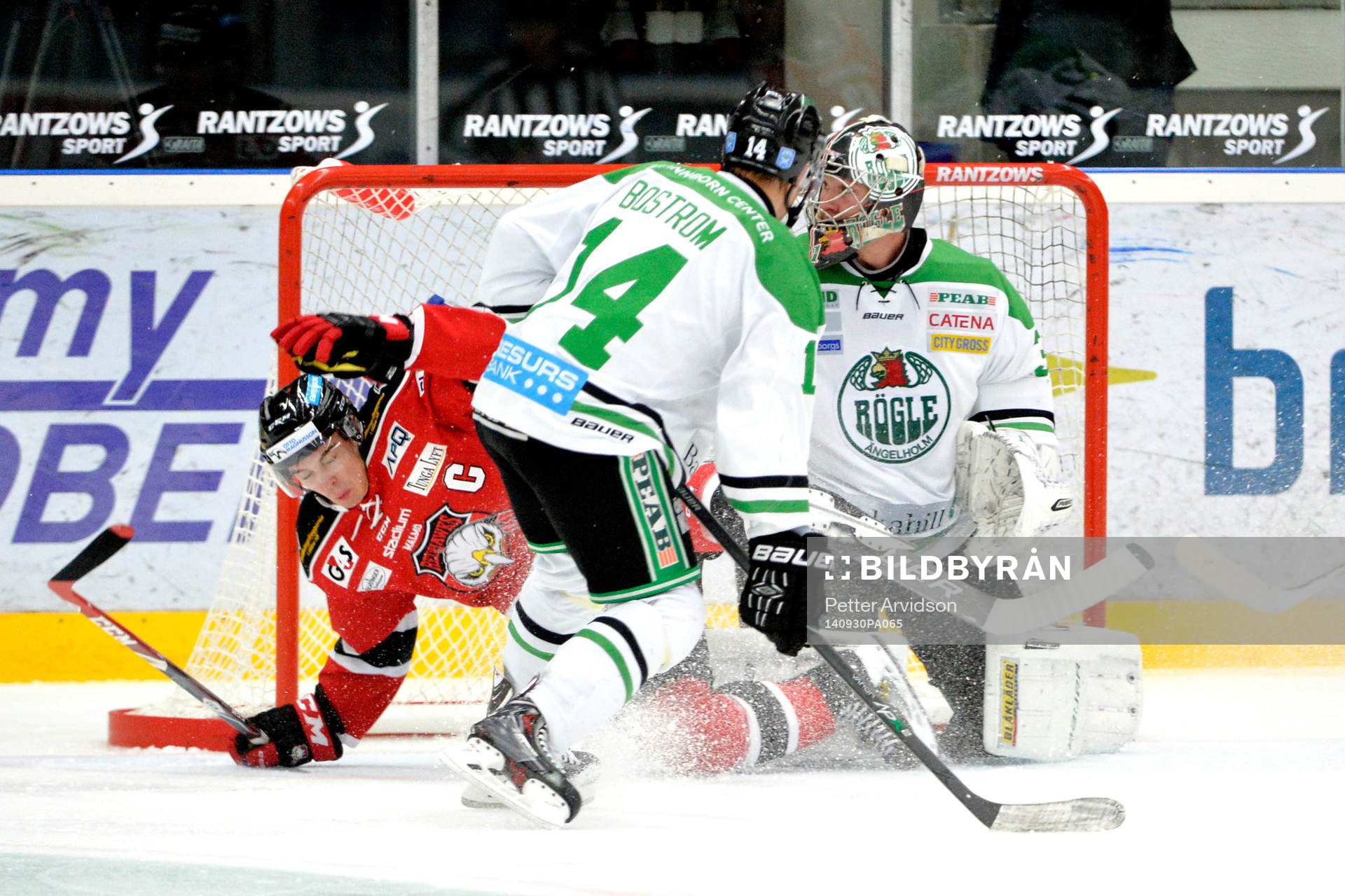 Malmö Redhawks Henrik Hetta faller